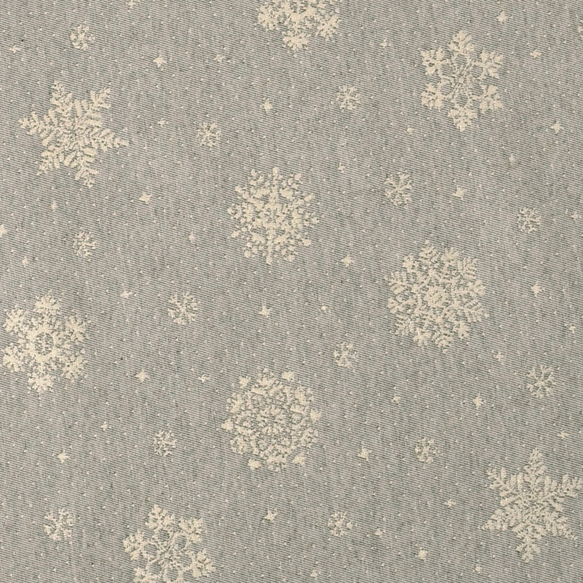 Moderno® Tischläufer Lurex Schneekristalle Silber-Champagner – Jacquard-Gewebe mit Glanzeffekt & Fleckschutz, festlich & abwaschbar Moderno® Tischläufer Lurex Schneekristalle Silber-Champagner – Jacquard-Gewebe mit Glanzeffekt & Fleckschutz, festlich & abwaschbar