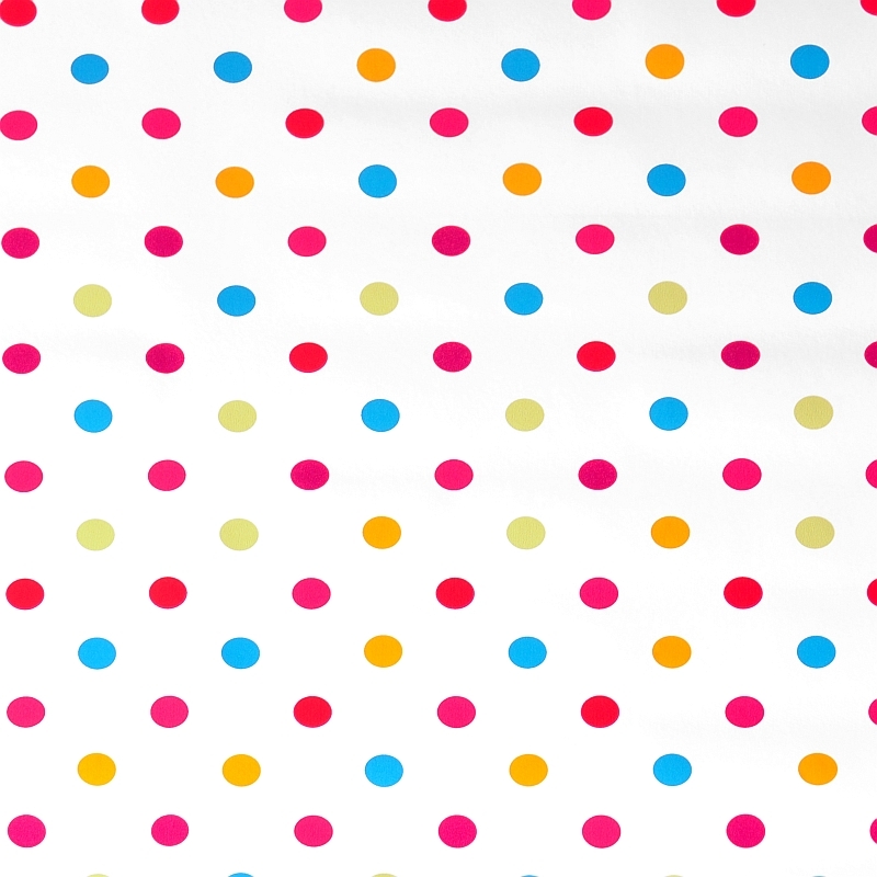 Tischdecke Abwaschbar Wachstuch kunterbunte Punkte im Wunschmaß Tischdecke Abwaschbar Wachstuch kunterbunte Punkte im Wunschmaß