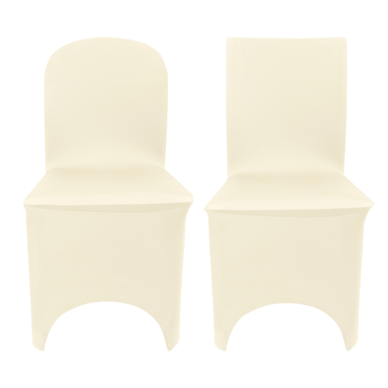 Moderno® Stuhlhussen Stretch Elena Creme – Universelle Hussen & Stuhlbezüge für Feier, Hochzeit, Restaurant & Eventlocation
