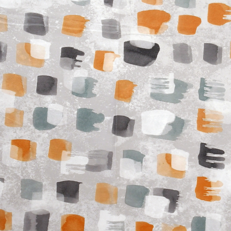 Tischdecke Abwaschbar Wachstuch Quadrato in Grau im Wunschmaß