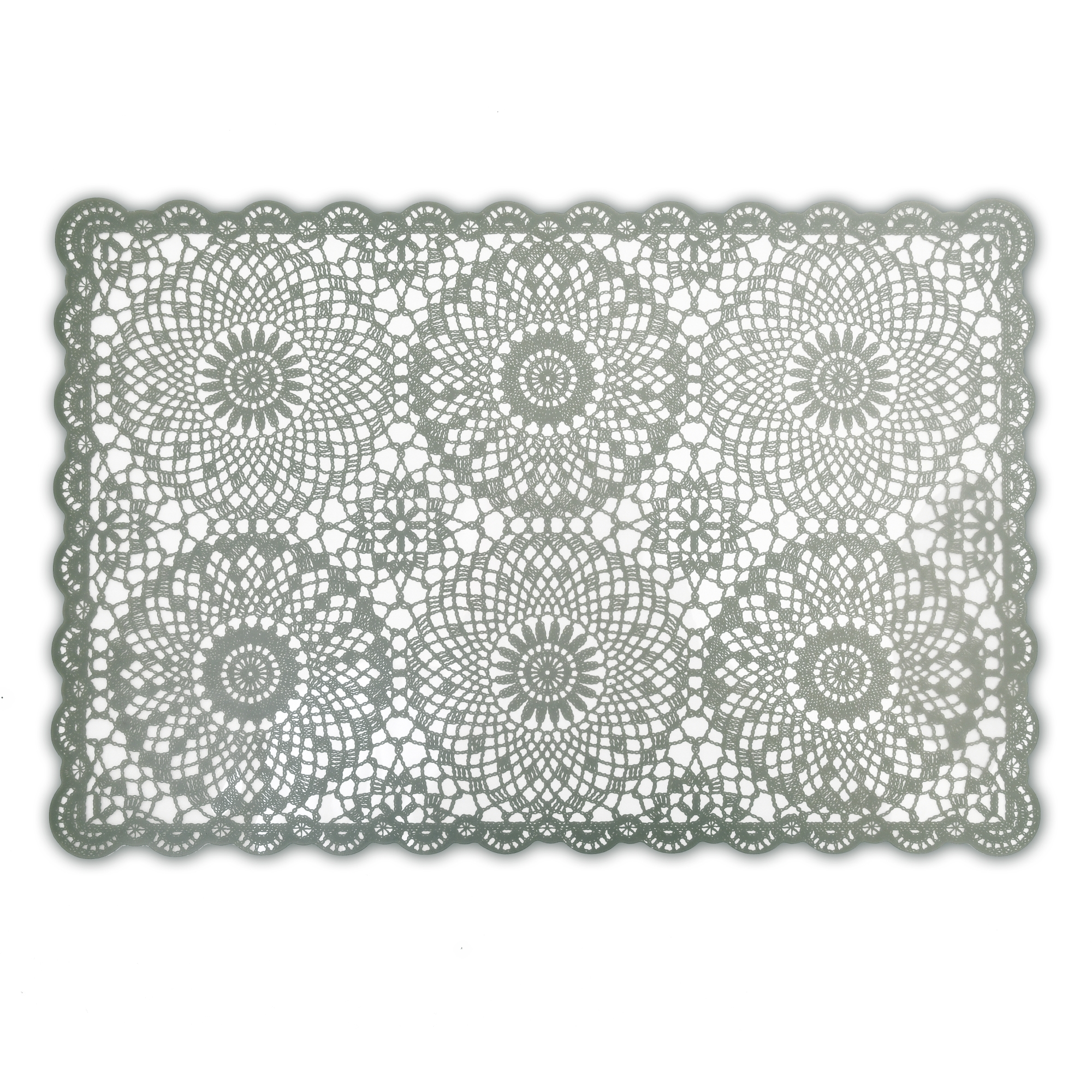 Tischsets Häkeloptik 6er-Set Platzsets 30x45 cm in Grau Tischsets Häkeloptik 6er-Set Platzsets 30x45 cm in Grau