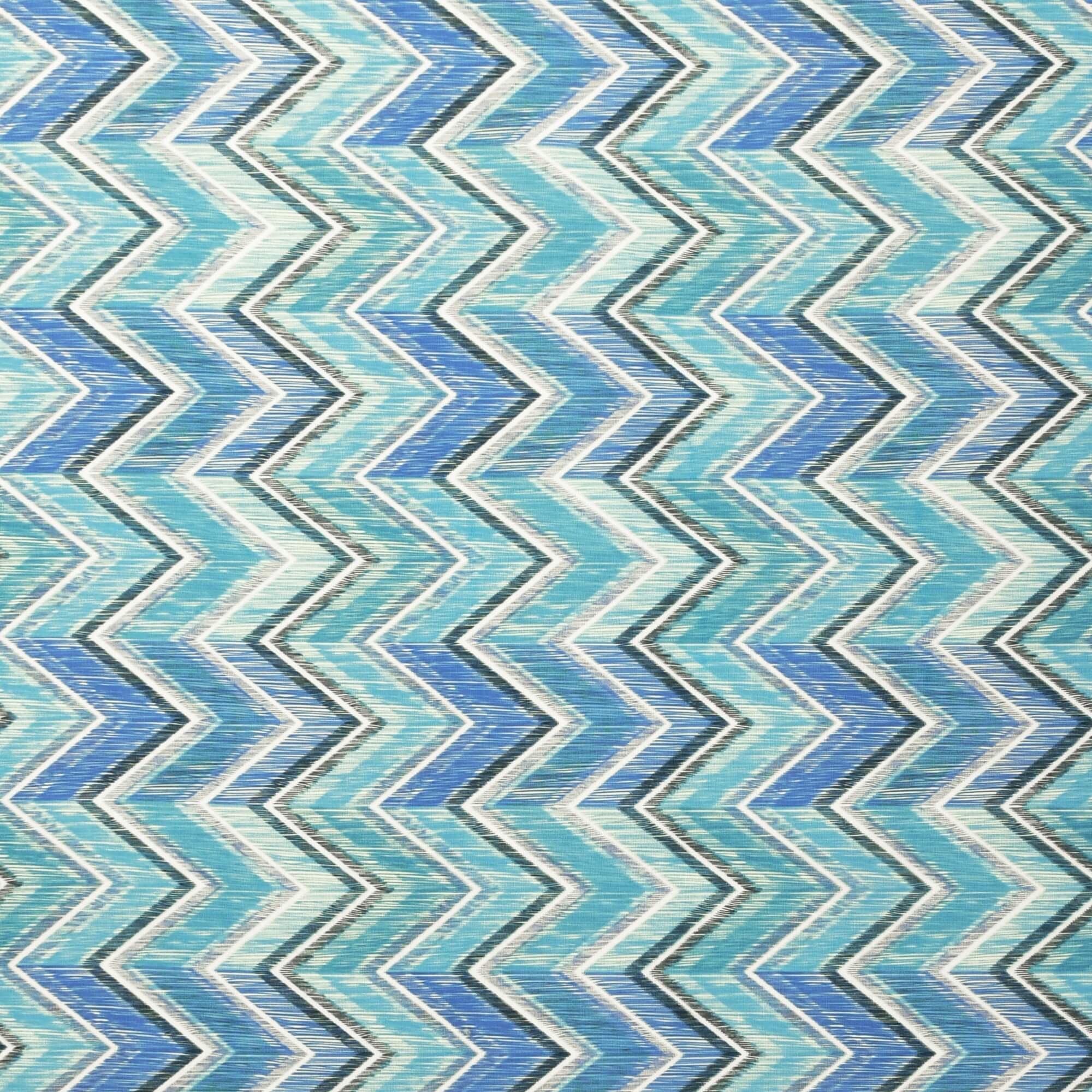 Tischdecke Outdoor abwaschbar Gartentischdecke mit Zickzackmuster in Blau Fleckschutz Tischdecke Outdoor abwaschbar Gartentischdecke mit Zickzackmuster in Blau Fleckschutz