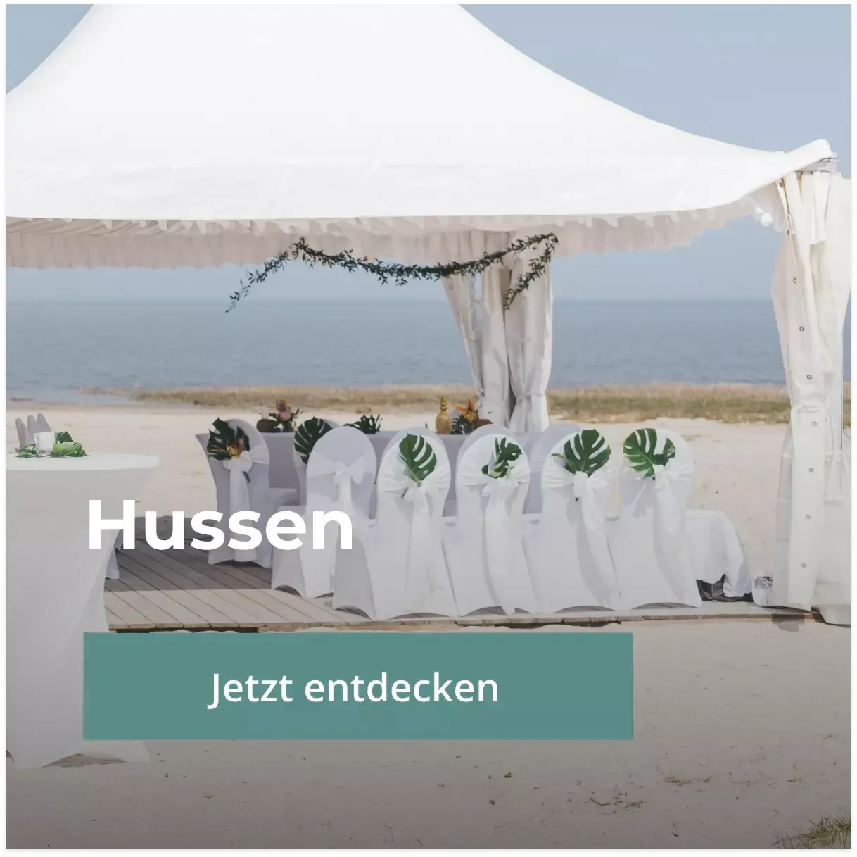 Hussen - Verleihen Sie Ihren Tischen mit unseren eleganten und maßgeschneiderten Hussen eine besondere Note.