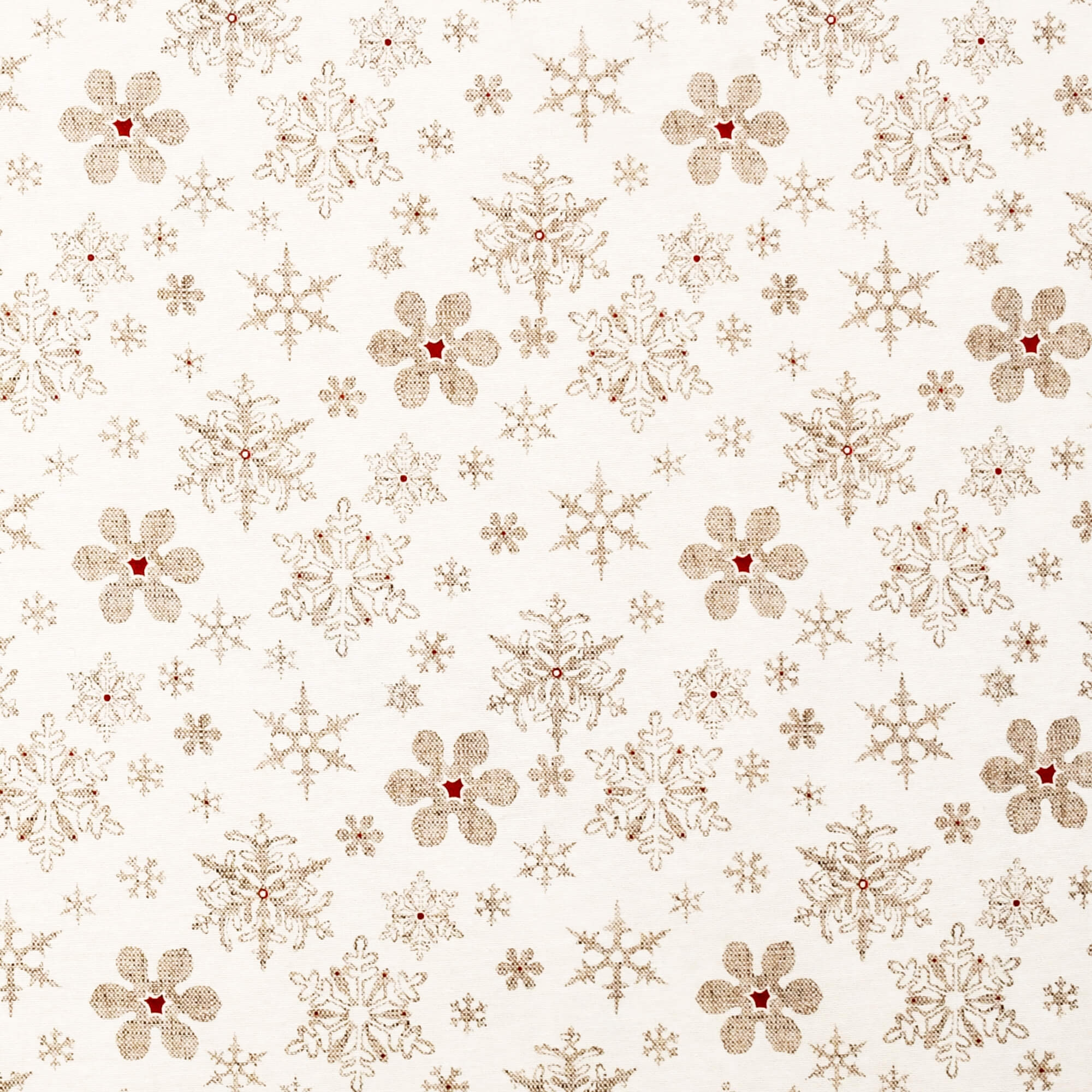 Moderno® Tischdecke Weihnachten Weihnachtstischdecke Schneeflocken Motiv Creme mit Fleckschutz