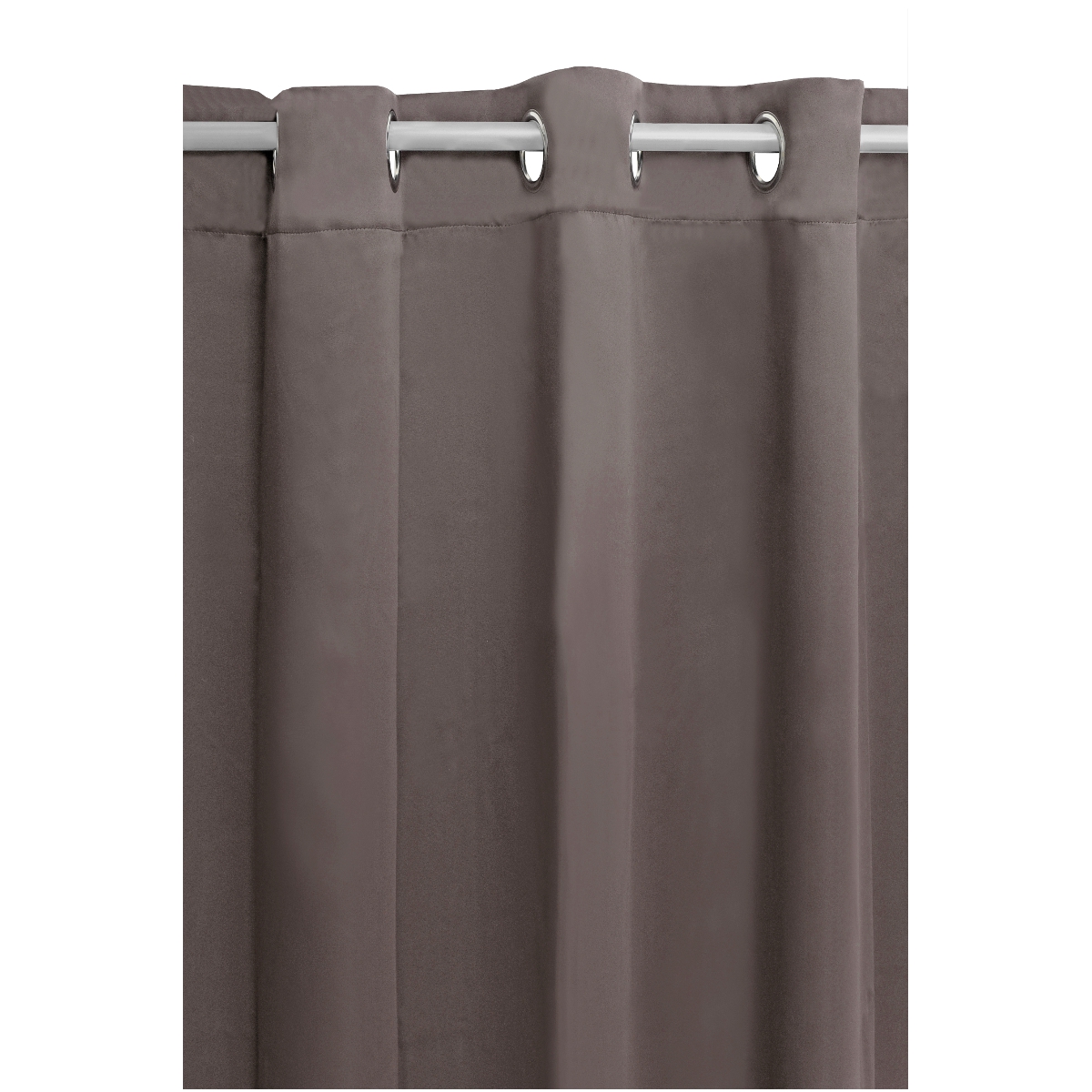 Vorhang Gardine Blickdicht Ösenschal Dekoschal Ösen in Taupe