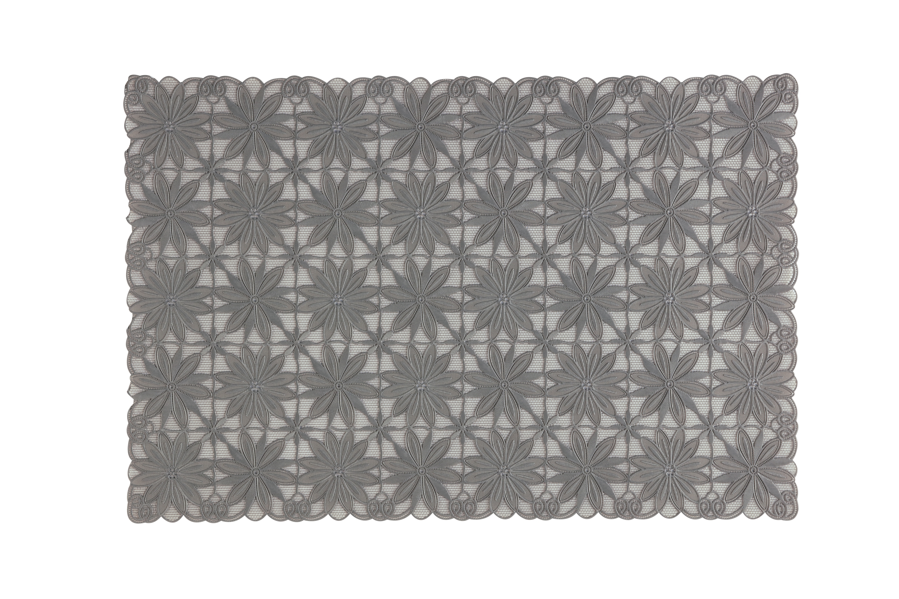 Tischsets EVA 6er-Set Platzsets 30x45 cm Qadratisches Blumenmuster Anthrazit Tischsets EVA 6er-Set Platzsets 30x45 cm Qadratisches Blumenmuster Anthrazit