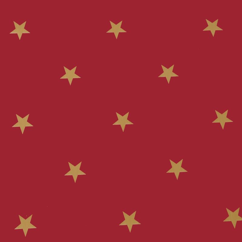 Moderno® Tischdecke Abwaschbar Wachstuch Weihnachten mit Sternen Rot-Gold
