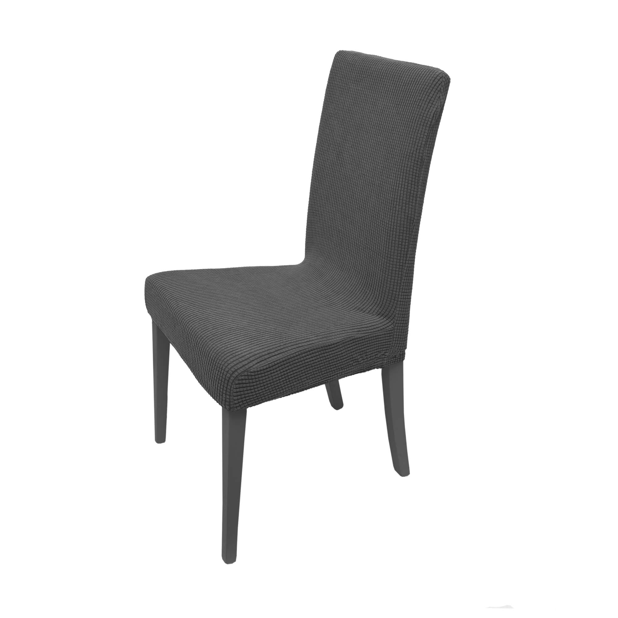 Moderno® Stuhlhussen Stretch Nora Dunkel-Grau – Passgenaue Stuhlüberzüge für Bankett, Hochzeit & Events