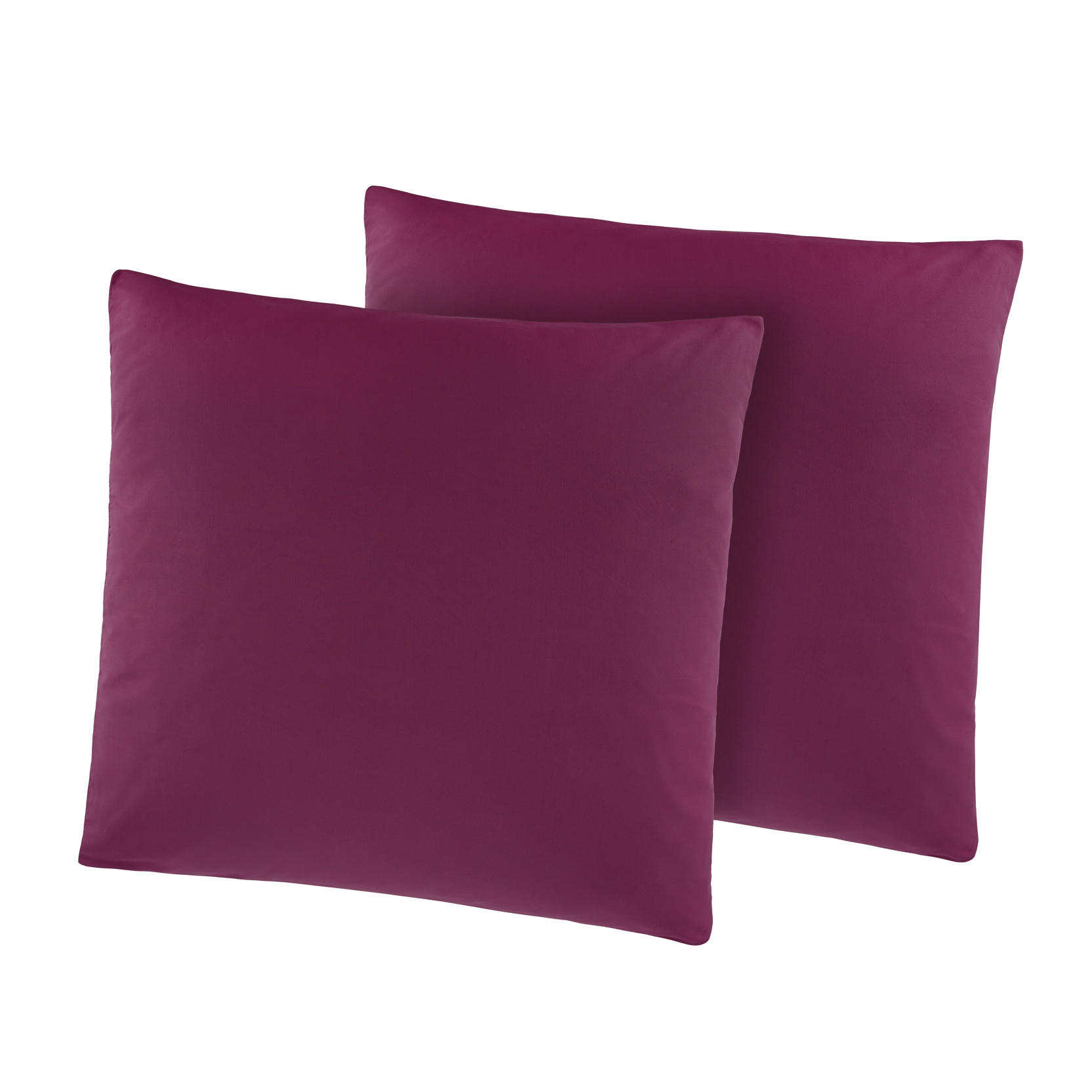 Kissenhüllen Mikrofaser 2er Pack 40x40 cm in Beere Kissenhüllen Mikrofaser 2er Pack 40x40 cm in Beere