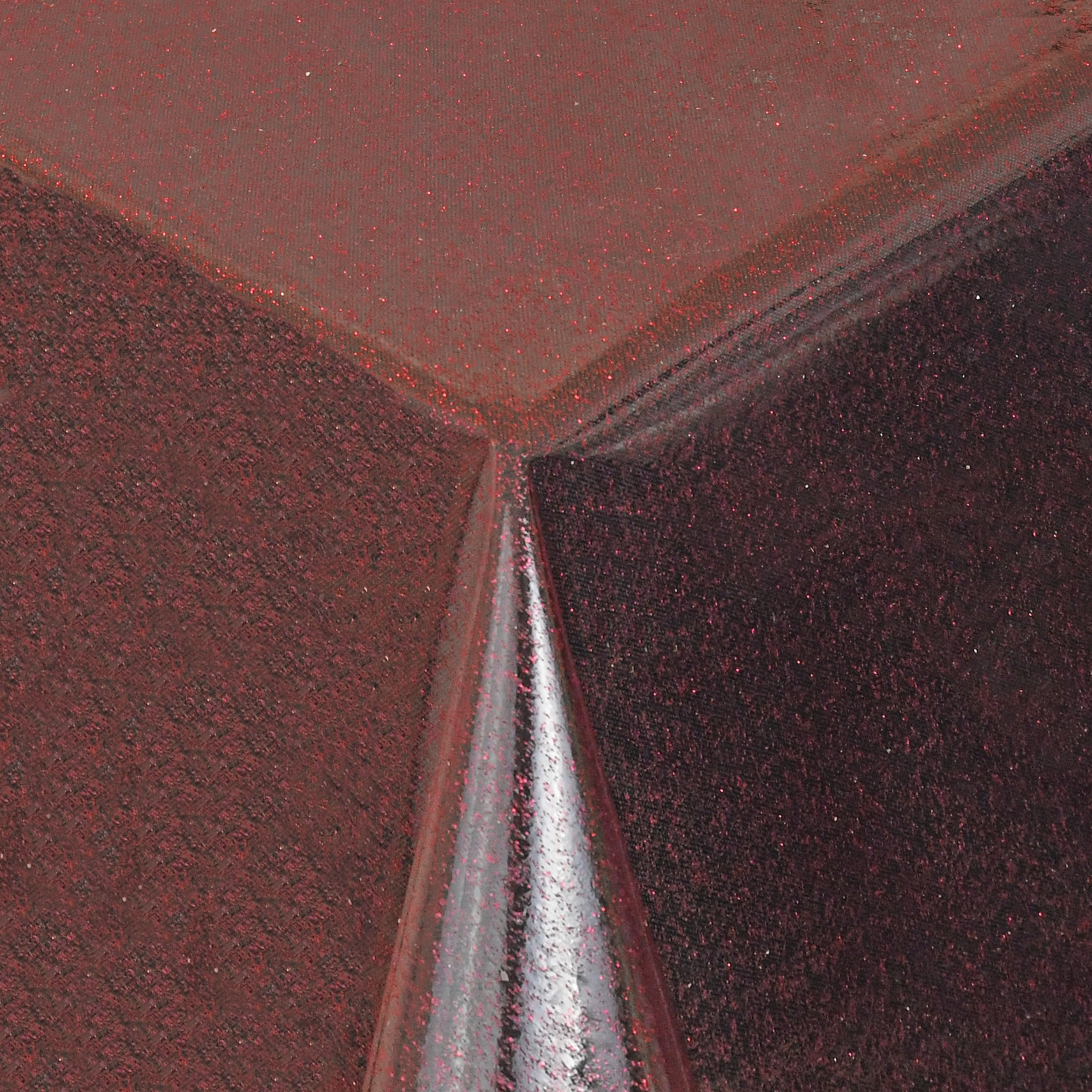 Schutz Tischdecke transparent Glitter-Folie mit Metallic-Farbpigmenten in Kupfer Schutz Tischdecke transparent Glitter-Folie mit Metallic-Farbpigmenten in Kupfer