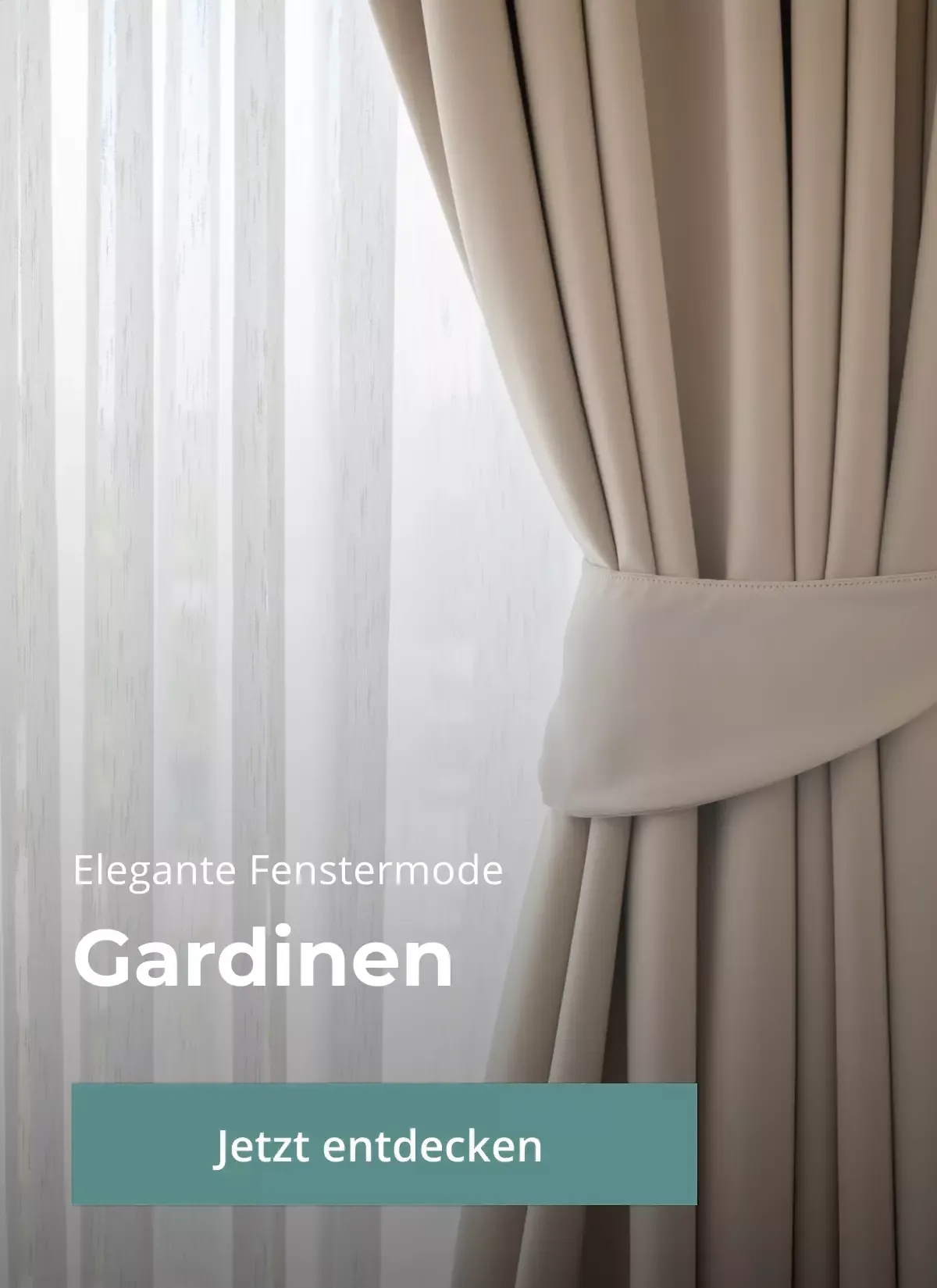 Entdecken Sie eine Vielzahl von Gardinen für Ihr Zuhause in verschiedenen Stilen und Materialien.