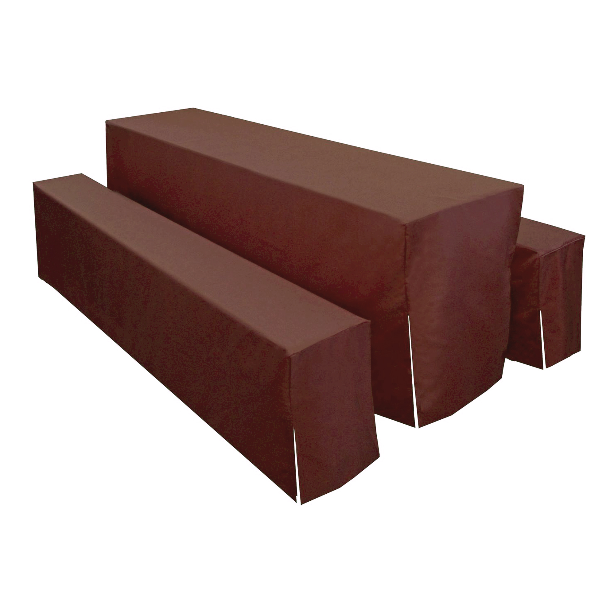 Hussen 3 teiliges Set in Braun für 70er Festzeltgarnitur mit Bierbankhussen und Biertischhusse Hussen 3 teiliges Set in Braun für 70er Festzeltgarnitur mit Bierbankhussen und Biertischhusse