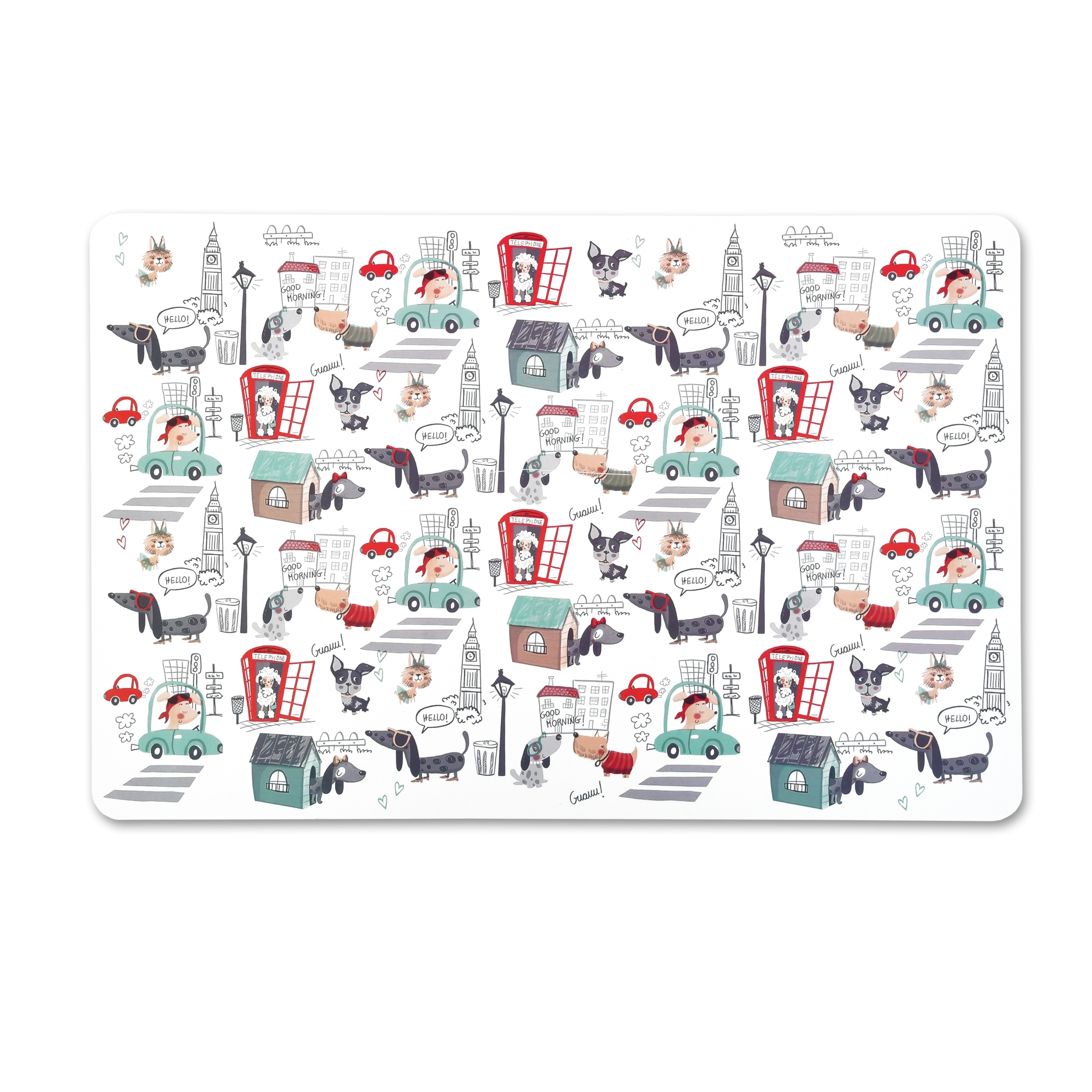 Tischsets Platzsets 30x45 cm Hunde-Motiv im 4er Set Tischsets Platzsets 30x45 cm Hunde-Motiv im 4er Set