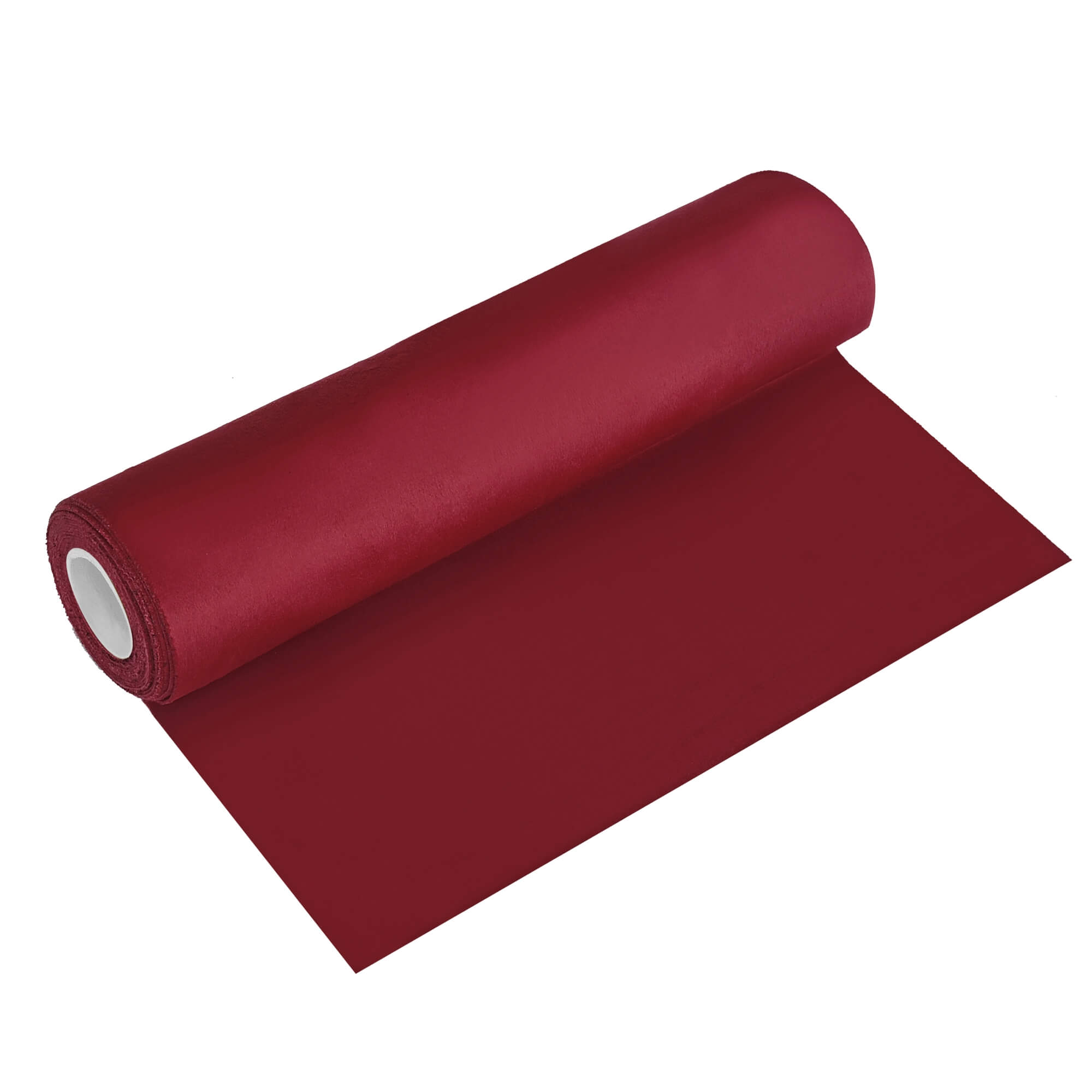 Moderno® Tischläufer Samt Rot 5 m – Weicher Stoff mit Mattem Glanz, 28 cm Breite, Elegante Tischdeko für Weihnachten, Hochzeiten, Geburtstage & Events