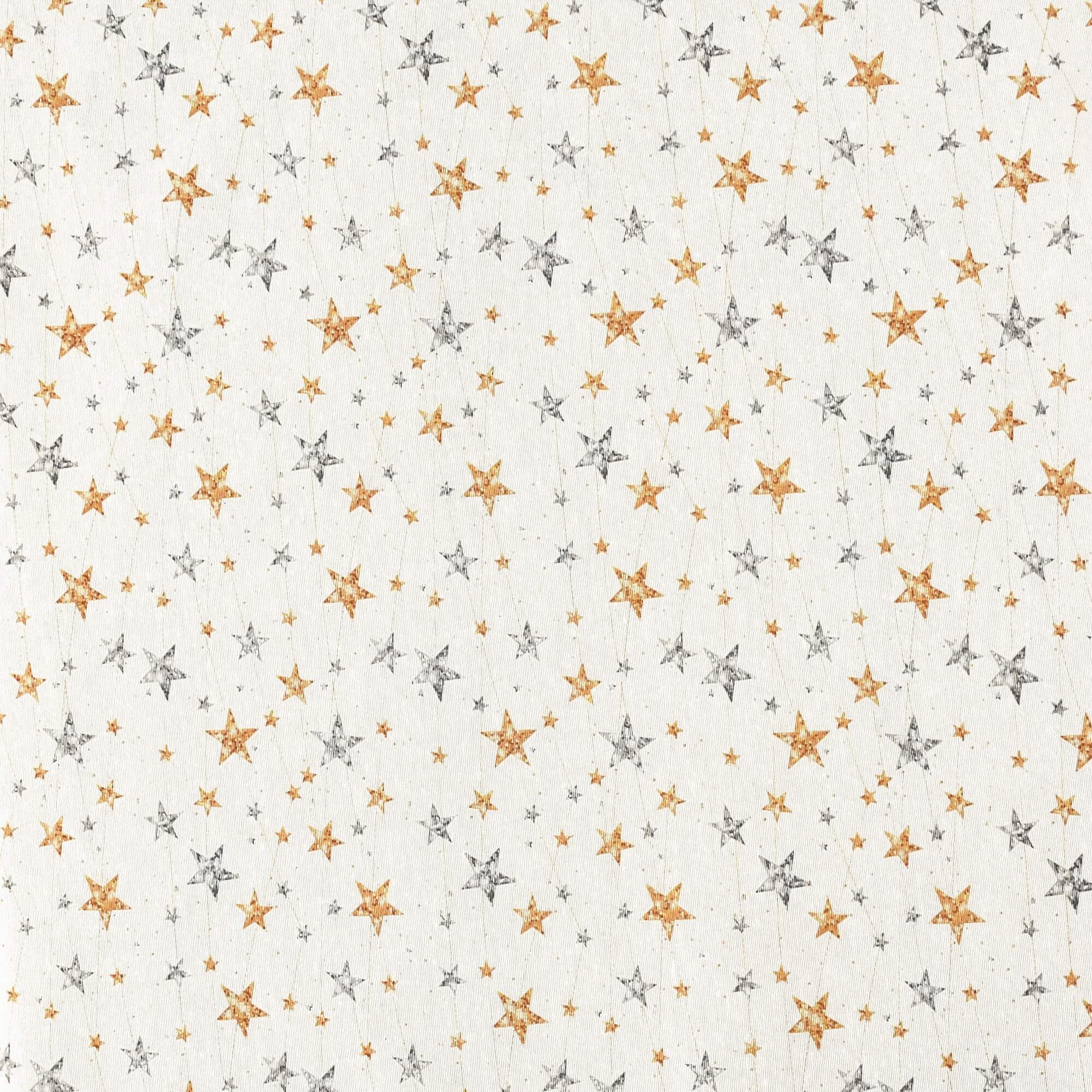 Moderno® Tischdecke Weihnachten Weihnachtstischdecke Sterne Gold-Silber Motiv Weiss mit Fleckschutz
