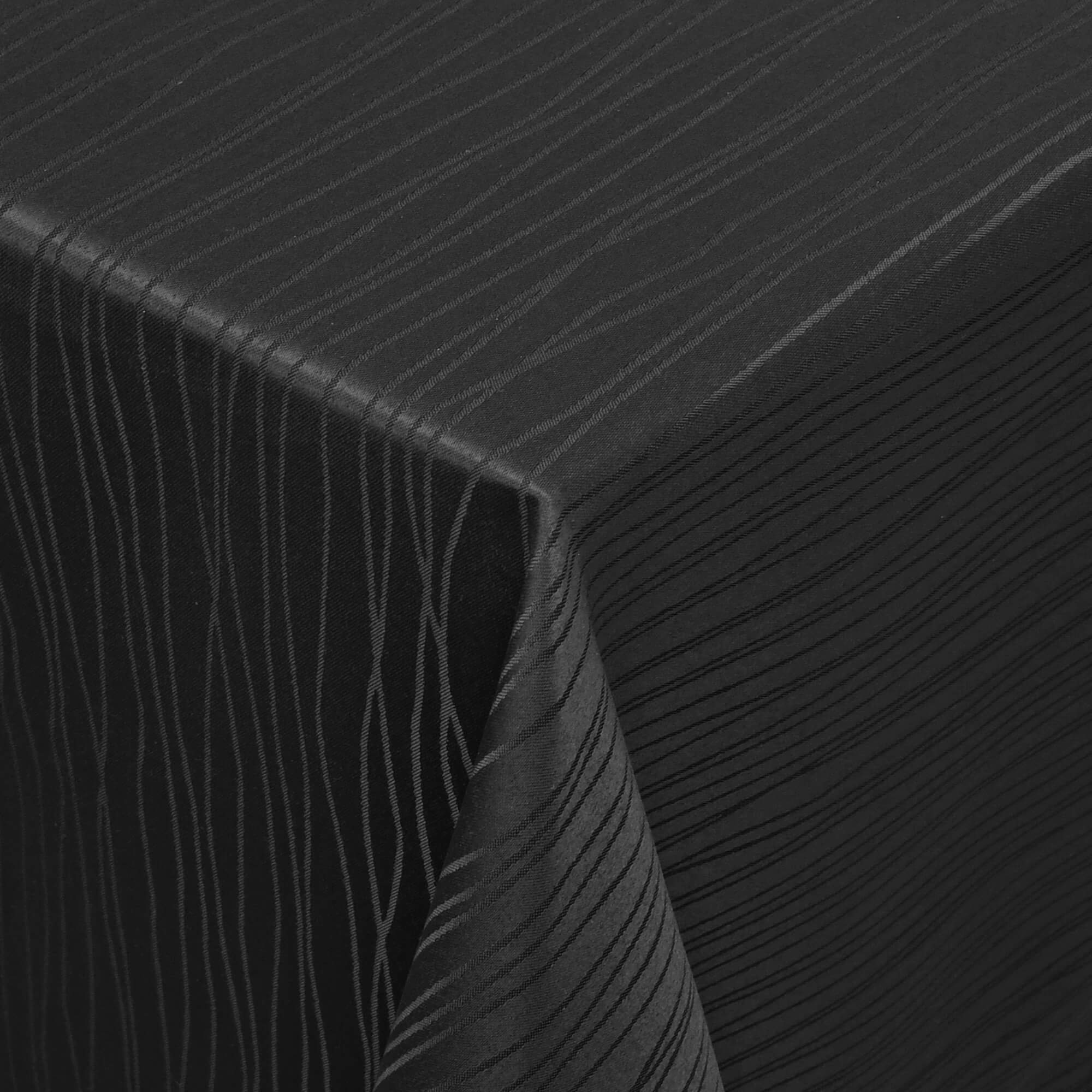 Sonderposten – Moderno® Damast-Tischdecke eckig 80x80 cm Sultan in Schwarz