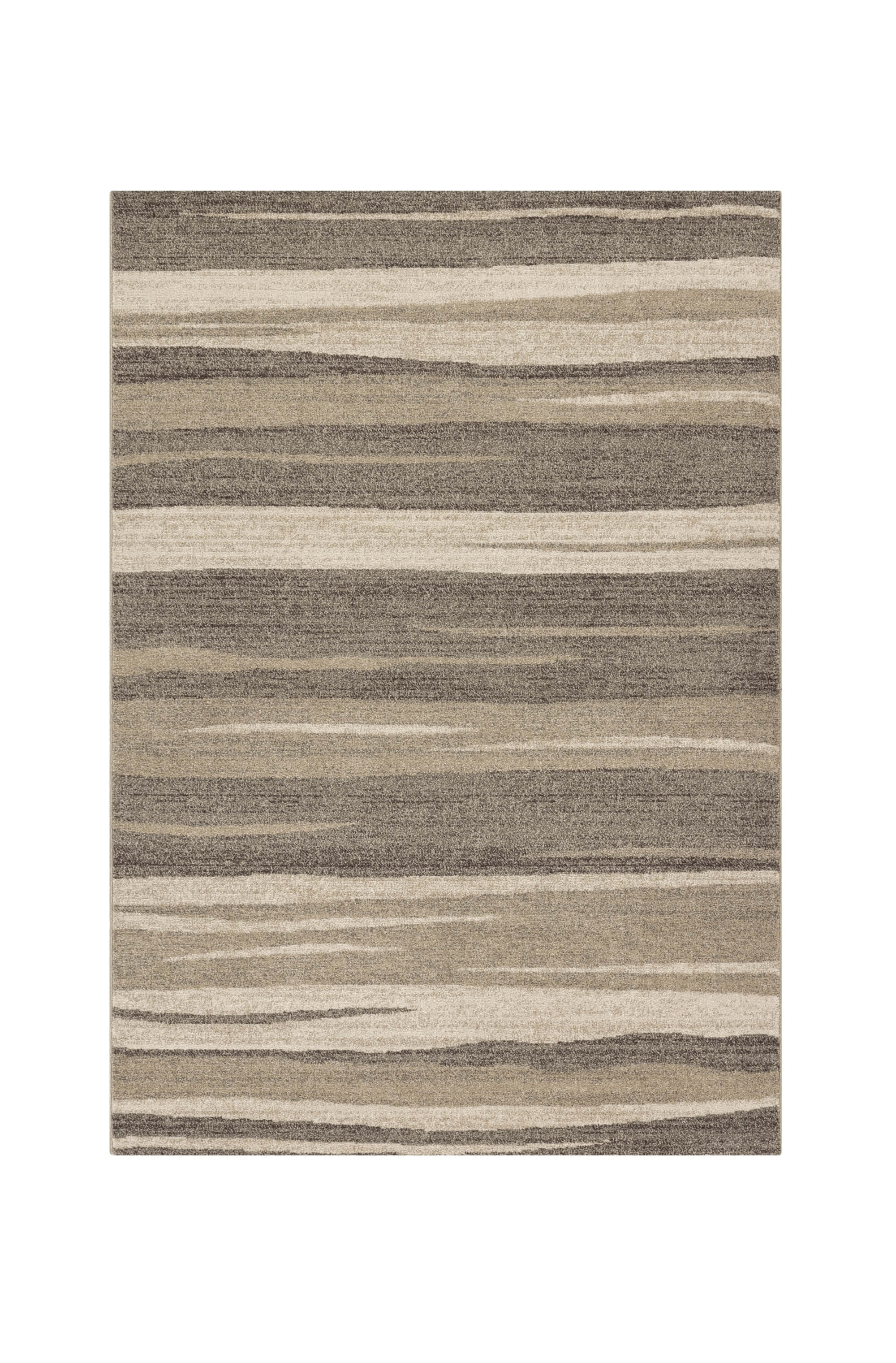 Teppich Amber – Beige mit Modernes Blockmuster – Kurzflor – pflegeleicht & modern