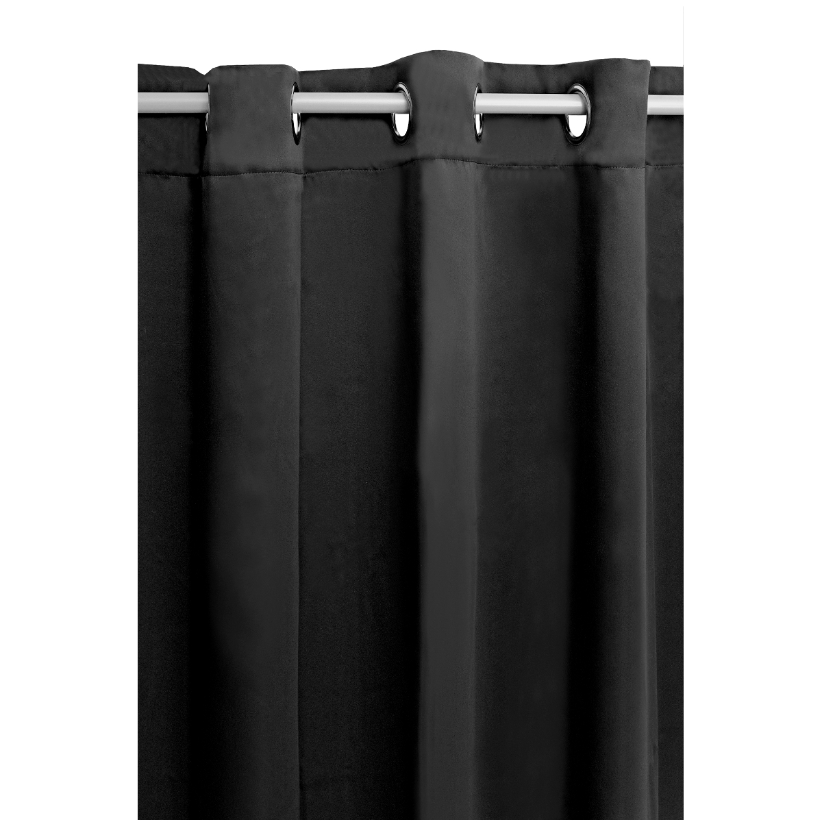 Vorhang Gardine Blickdicht Ösenschal Dekoschal Ösen in Schwarz Vorhang Gardine Blickdicht Ösenschal Dekoschal Ösen in Schwarz