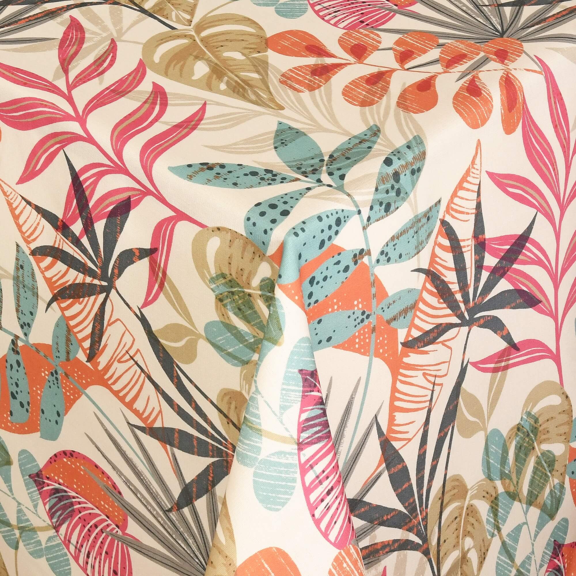 Tischdecke Outdoor abwaschbar Gartentischdecke mit tropischen Blättern bunt Fleckschutz Tischdecke Outdoor abwaschbar Gartentischdecke mit tropischen Blättern bunt Fleckschutz