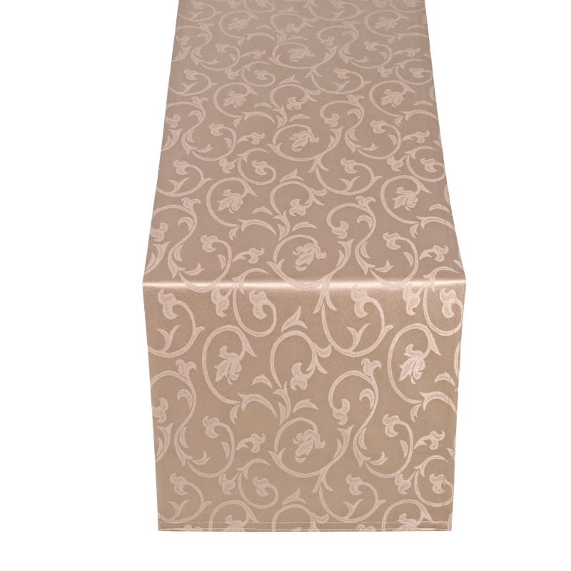 Tischläufer Tischband Barock in Hell-Braun Tischläufer Tischband Barock in Hell-Braun