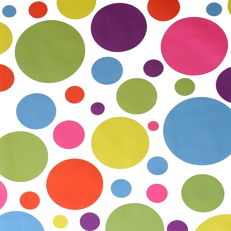 Tischdecke Abwaschbar Wachstuch bunte Punkte Motiv im Wunschmaß