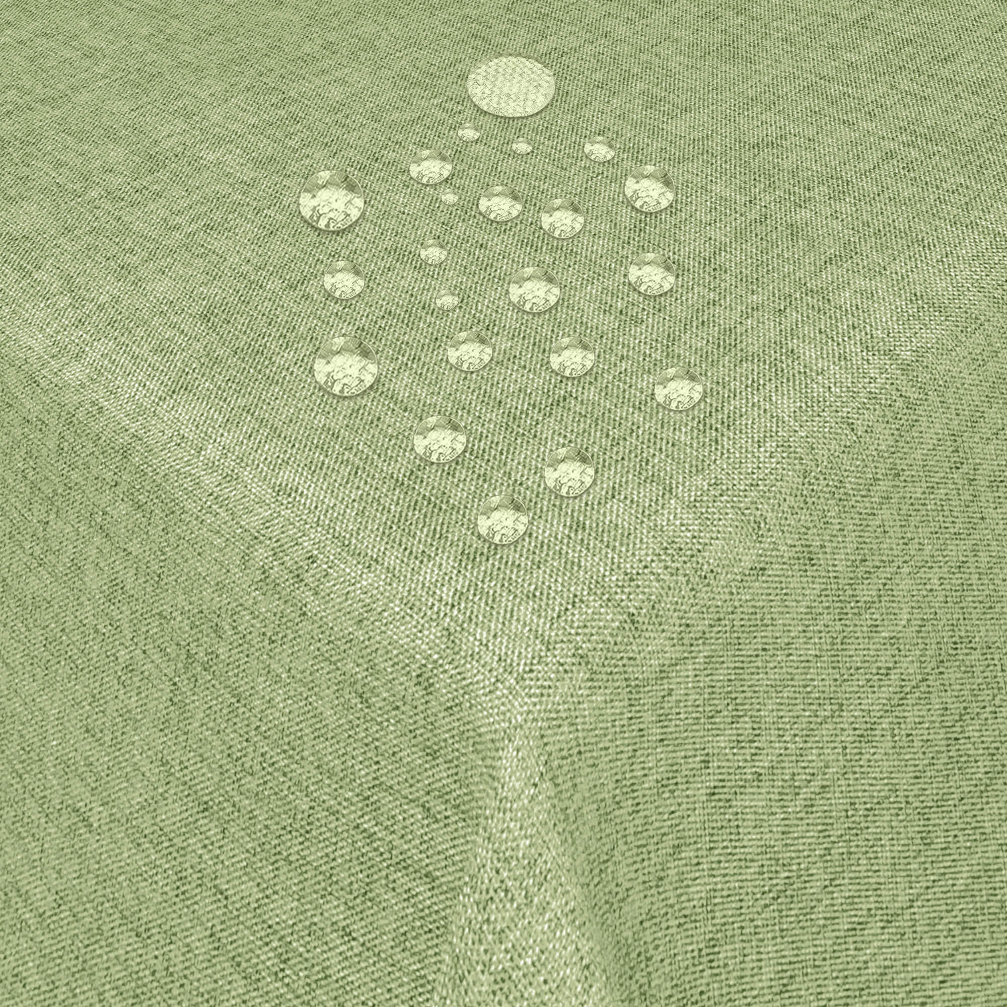 Moderno® Tischdecken Jacquard-Gewebe mit Fleckschutz Leinen Lind-Grün