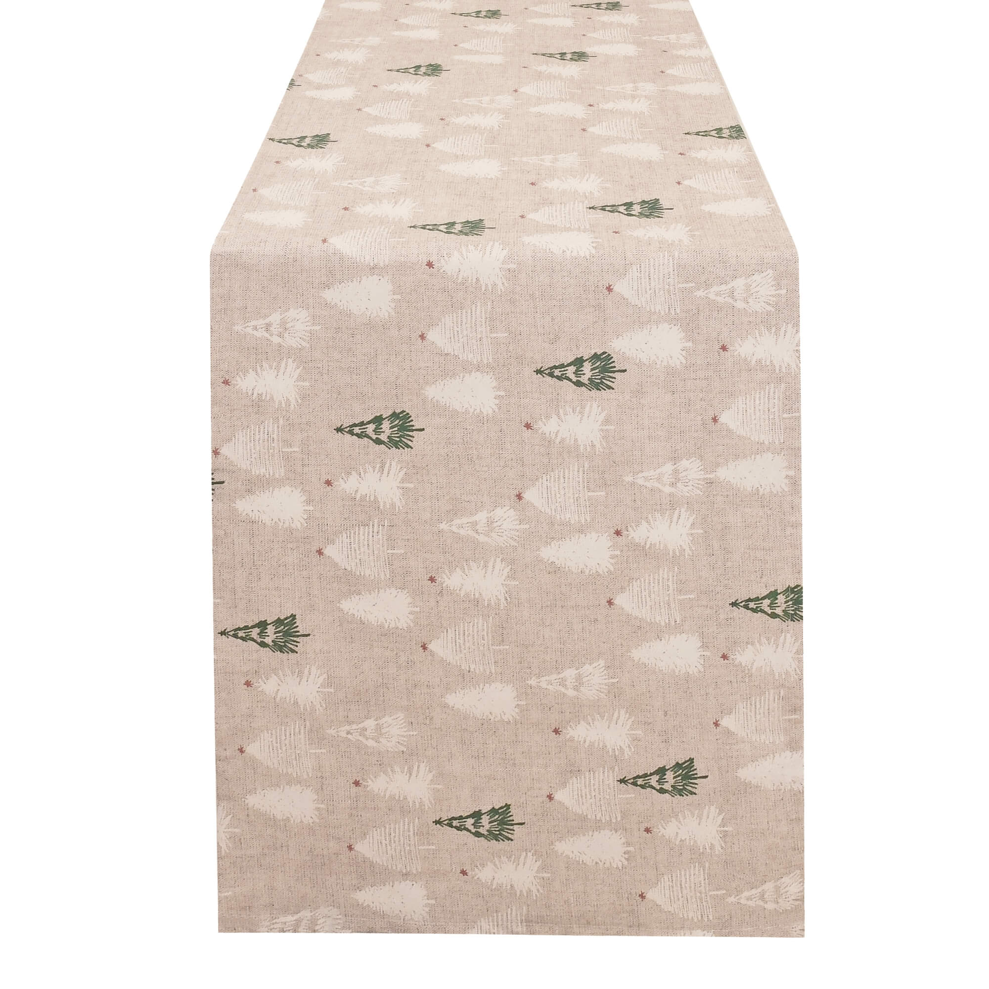 Moderno® Tischläufer Weihnachten mit Fleckschutz – Tannenbäume in Beige, natürlich & abwaschbar Moderno® Tischläufer Weihnachten mit Fleckschutz – Tannenbäume in Beige, natürlich & abwaschbar