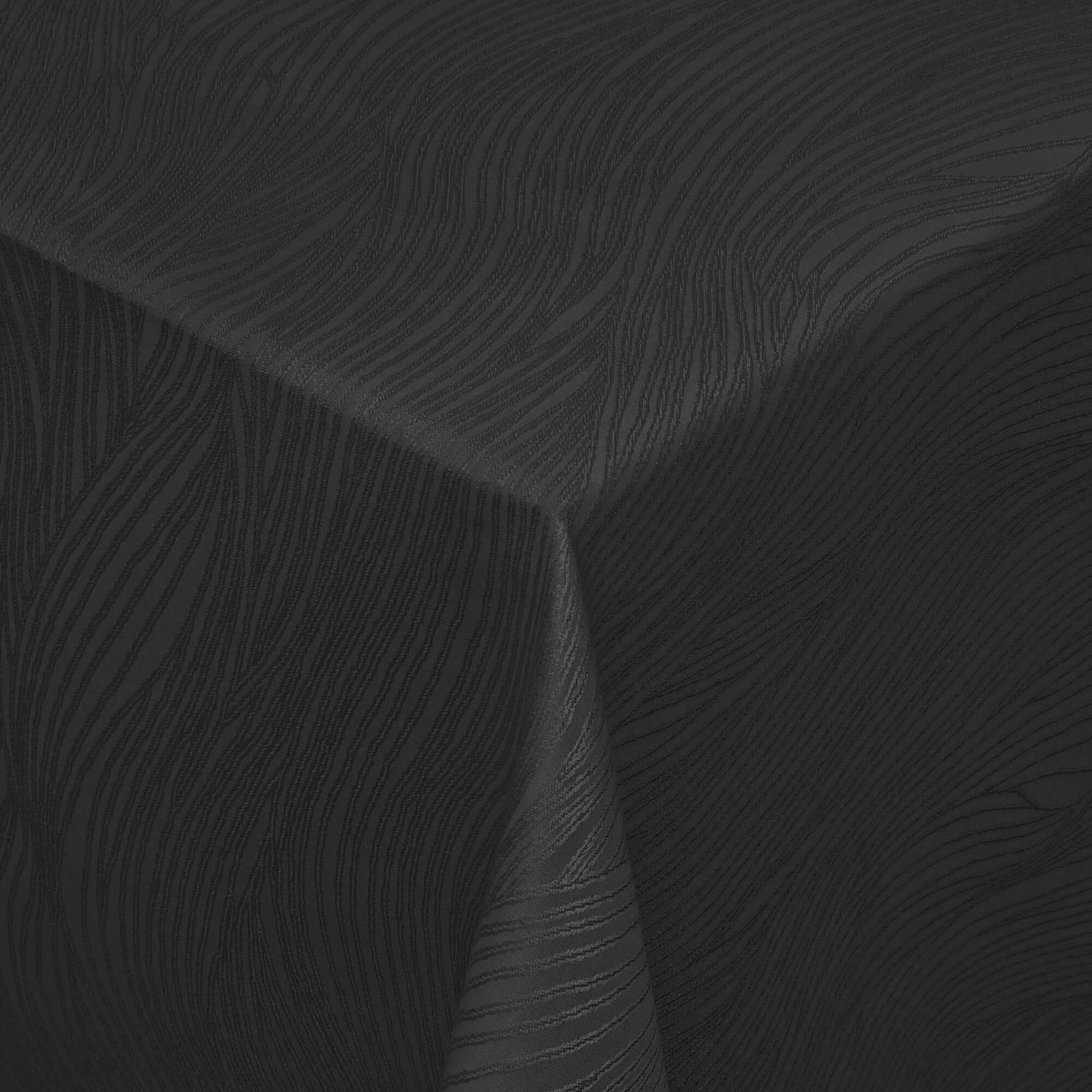 Sonderposten – Moderno® Damast-Tischdecke eckig 80x80 cm Fantasia in Schwarz