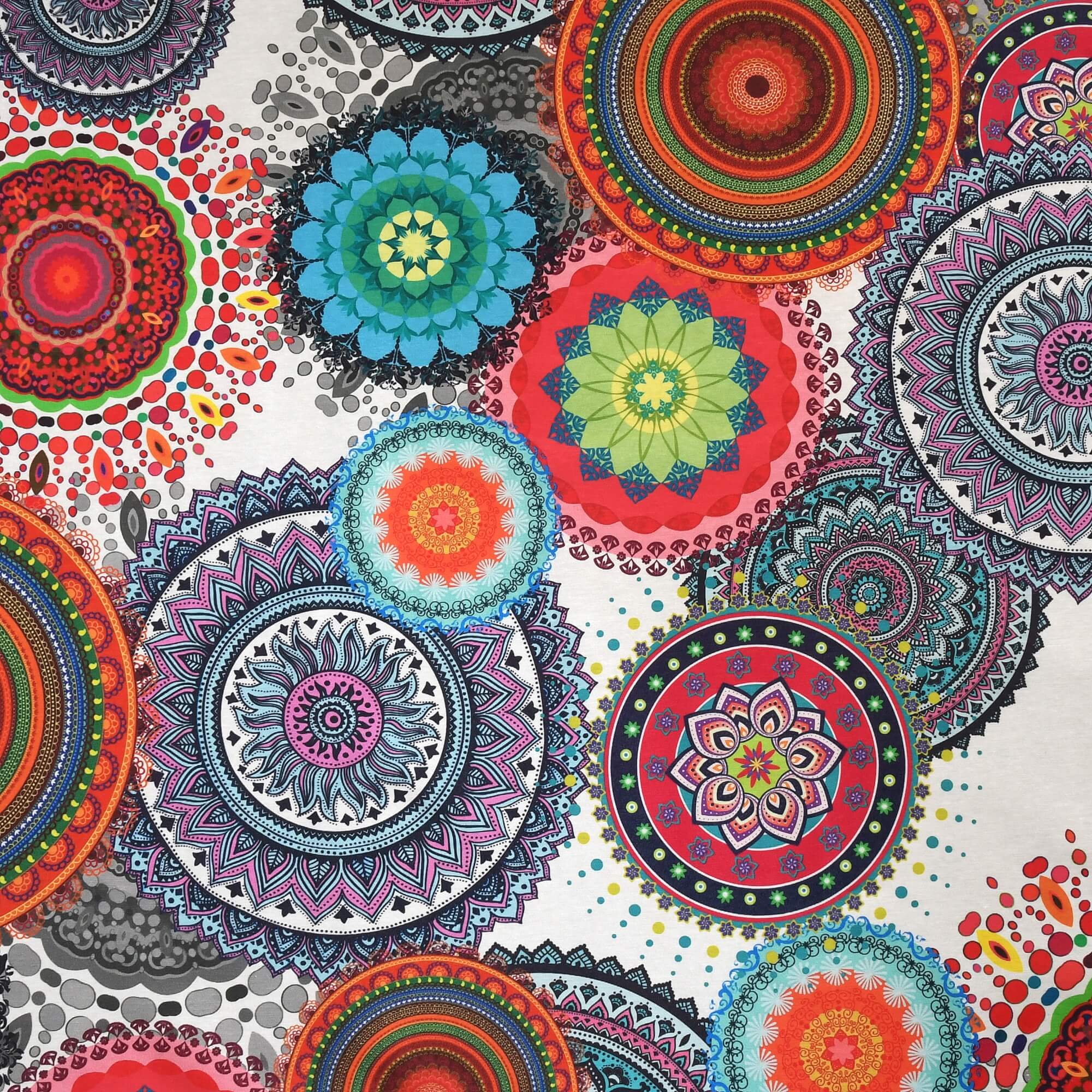 Moderno® Abwaschbare Tischdecke mit Fleckschutz - Leinenoptik, Orientalische Muster in Weiss, Bunt Moderno® Abwaschbare Tischdecke mit Fleckschutz - Leinenoptik, Orientalische Muster in Weiss, Bunt