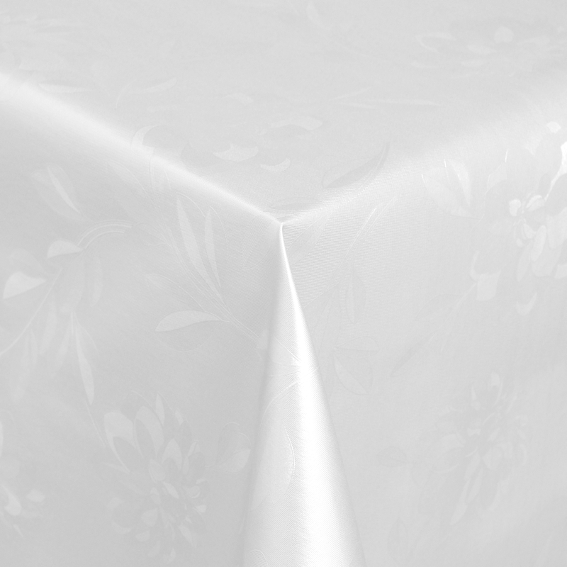 Tischdecke Abwaschbar Wachstuch Relief Blumen Weiss im Wunschmaß Tischdecke Abwaschbar Wachstuch Relief Blumen Weiss im Wunschmaß