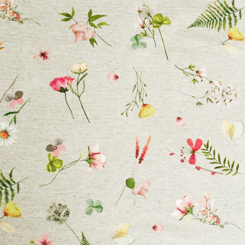 Tischdecken Grosseto mit Gänseblümchen Motiv und Fleckschutz in Grau Tischdecken Grosseto mit Gänseblümchen Motiv und Fleckschutz in Grau