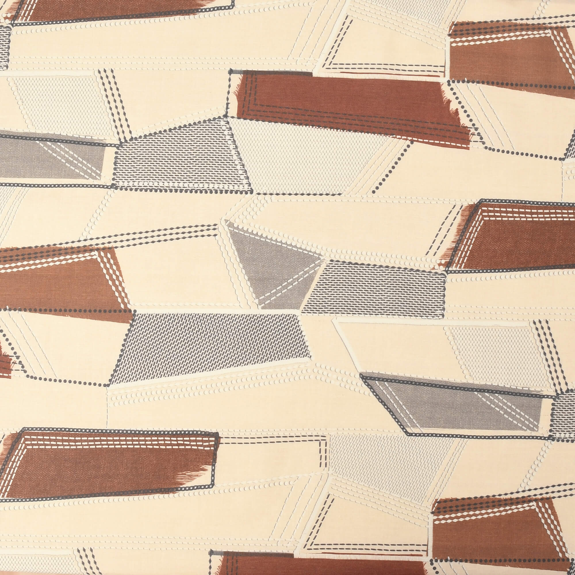 Moderno® Abwaschbare Tischdecke mit Fleckschutz – Leinenoptik, Rechteckmuster Patchwork Beige Braun Grau Moderno® Abwaschbare Tischdecke mit Fleckschutz – Leinenoptik, Rechteckmuster Patchwork Beige Braun Grau