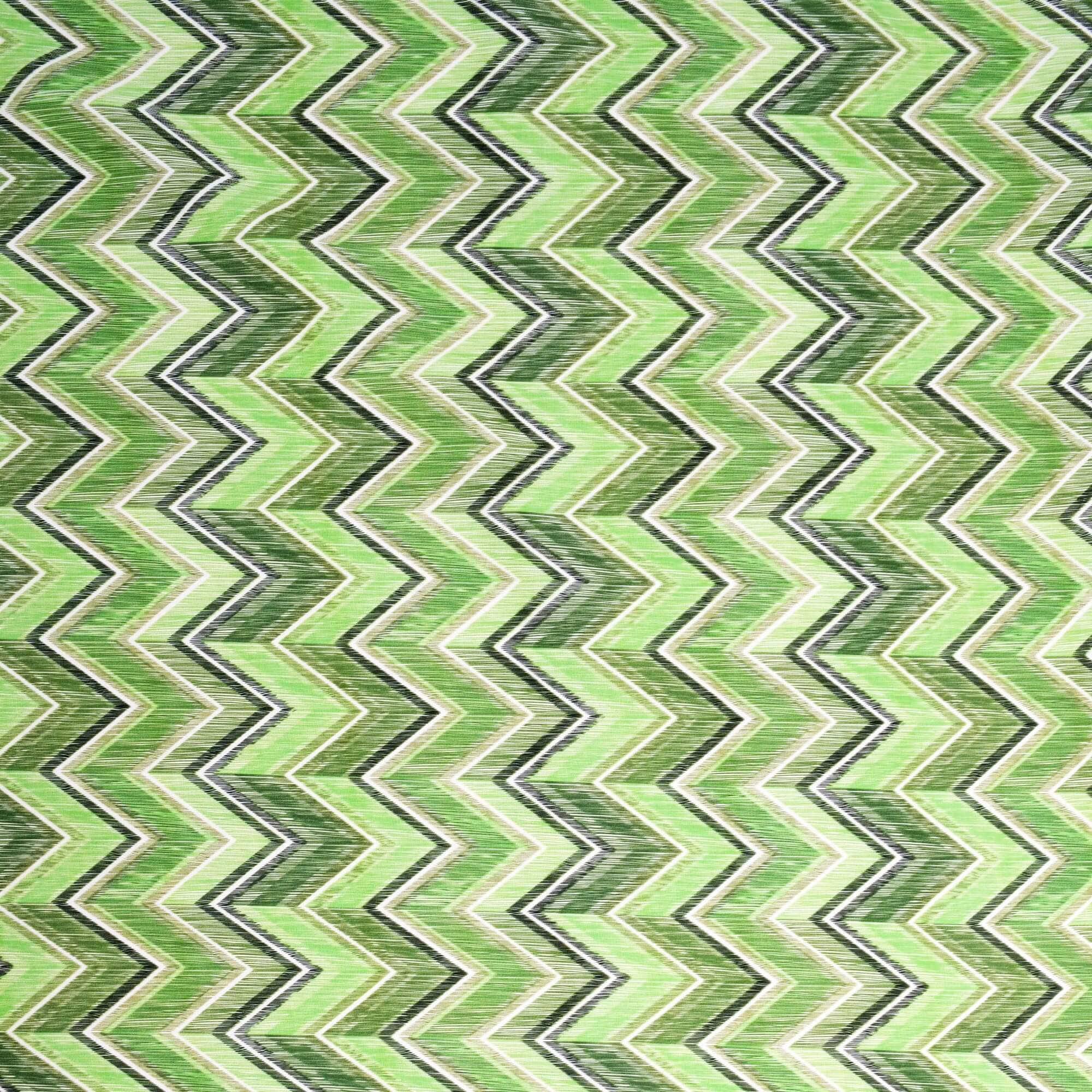 Tischdecke Outdoor abwaschbar Gartentischdecke mit Zickzackmuster in Grün Fleckschutz