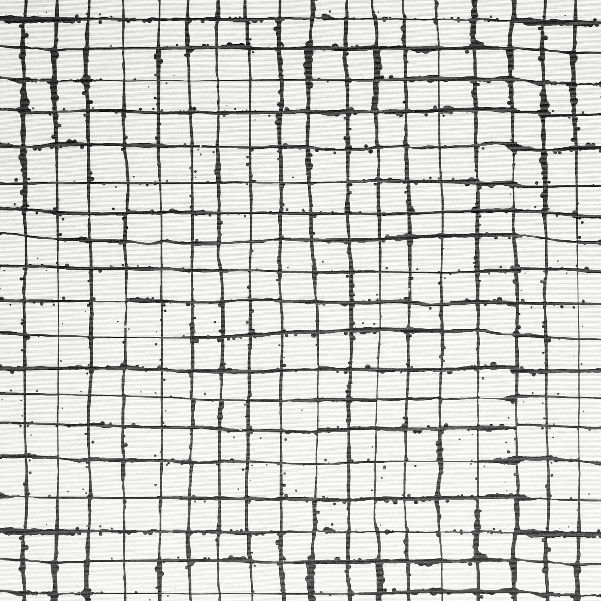 Tischläufer modern mit Fleckschutz – Leinenoptik, Gitterstruktur in Weiß-Schwarz Tischläufer modern mit Fleckschutz – Leinenoptik, Gitterstruktur in Weiß-Schwarz