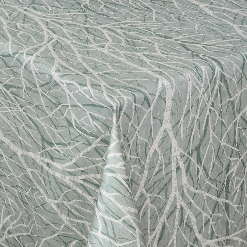 Tischdecke Abwaschbar Wachstuch Zweigkrone in Grau im Wunschmaß Tischdecke Abwaschbar Wachstuch Zweigkrone in Grau im Wunschmaß