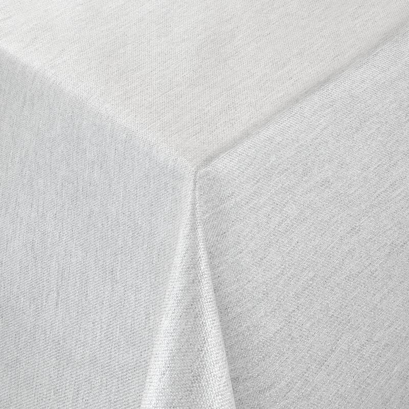 Moderno® Tischdecken Jacquard-Gewebe mit Glanzeffekt und Fleckschutz Lurex in Grau