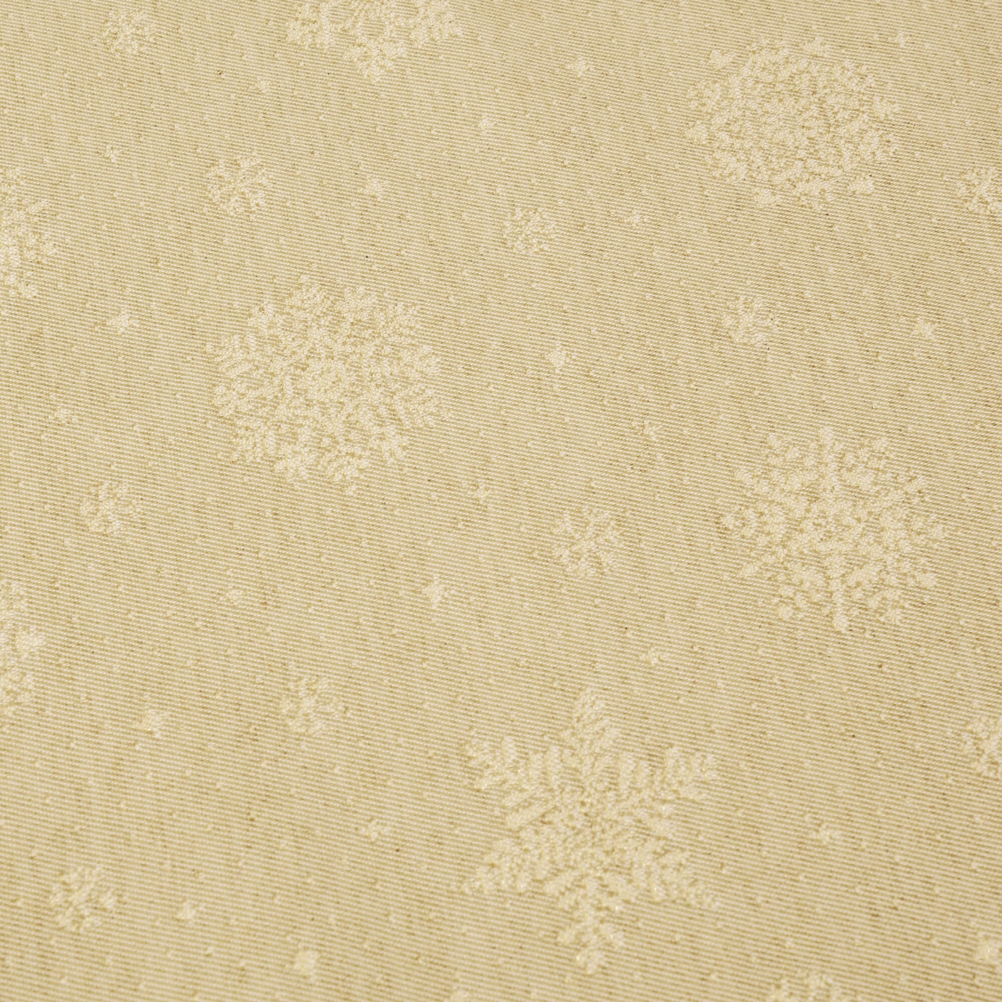 Moderno® Tischläufer Lurex Schneekristalle Gold – Jacquard-Gewebe mit Glanzeffekt & Fleckschutz, festlich & abwaschbar