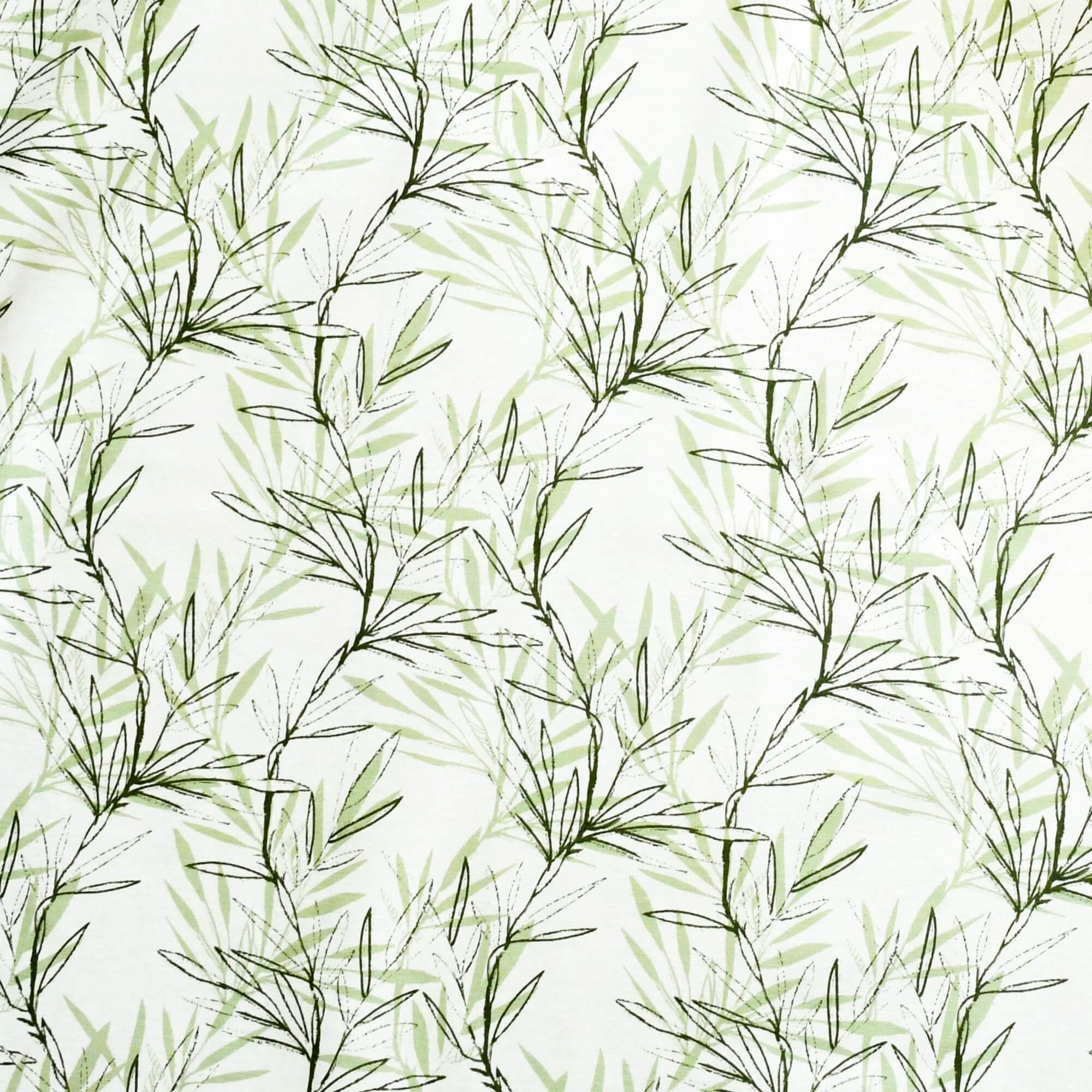 Moderno® Abwaschbare Tischdecke mit Fleckschutz - Leinenoptik, Zarte Bambuszweige in Grün & Weiss Moderno® Abwaschbare Tischdecke mit Fleckschutz - Leinenoptik, Zarte Bambuszweige in Grün & Weiss