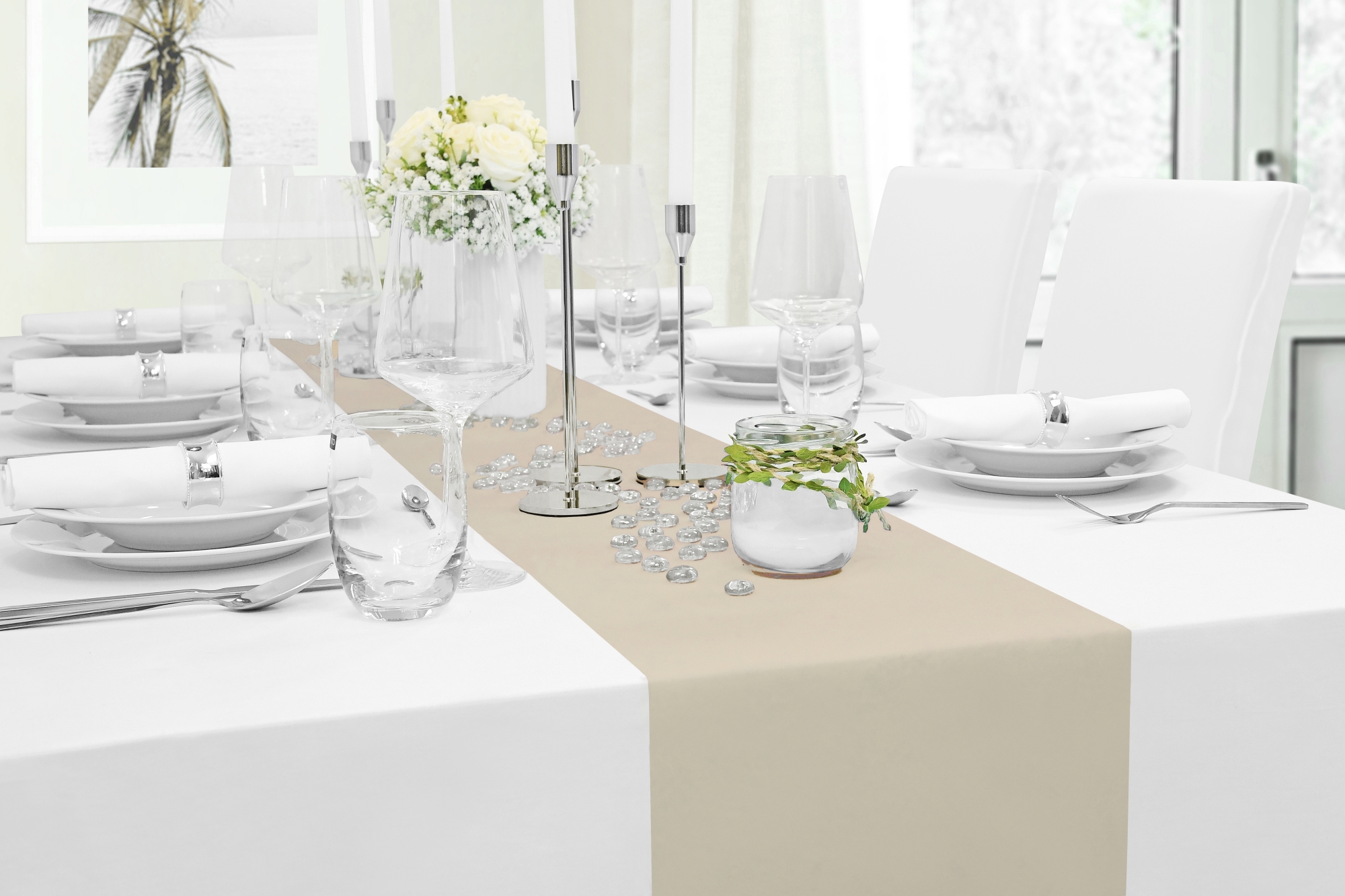 Tischläufer Creme-Beige 25 m Vliesstoff – Modern, Outdoor, Tischdeko für Hochzeit, Party, Fest, Geburtstag, Eventdeko, Feier, Garten, Terrasse, Tischband Tischläufer Creme-Beige 25 m Vliesstoff – Modern, Outdoor, Tischdeko für Hochzeit, Party, Fest, Geburtstag, Eventdeko, Feier, Garten, Terrasse, Tischband