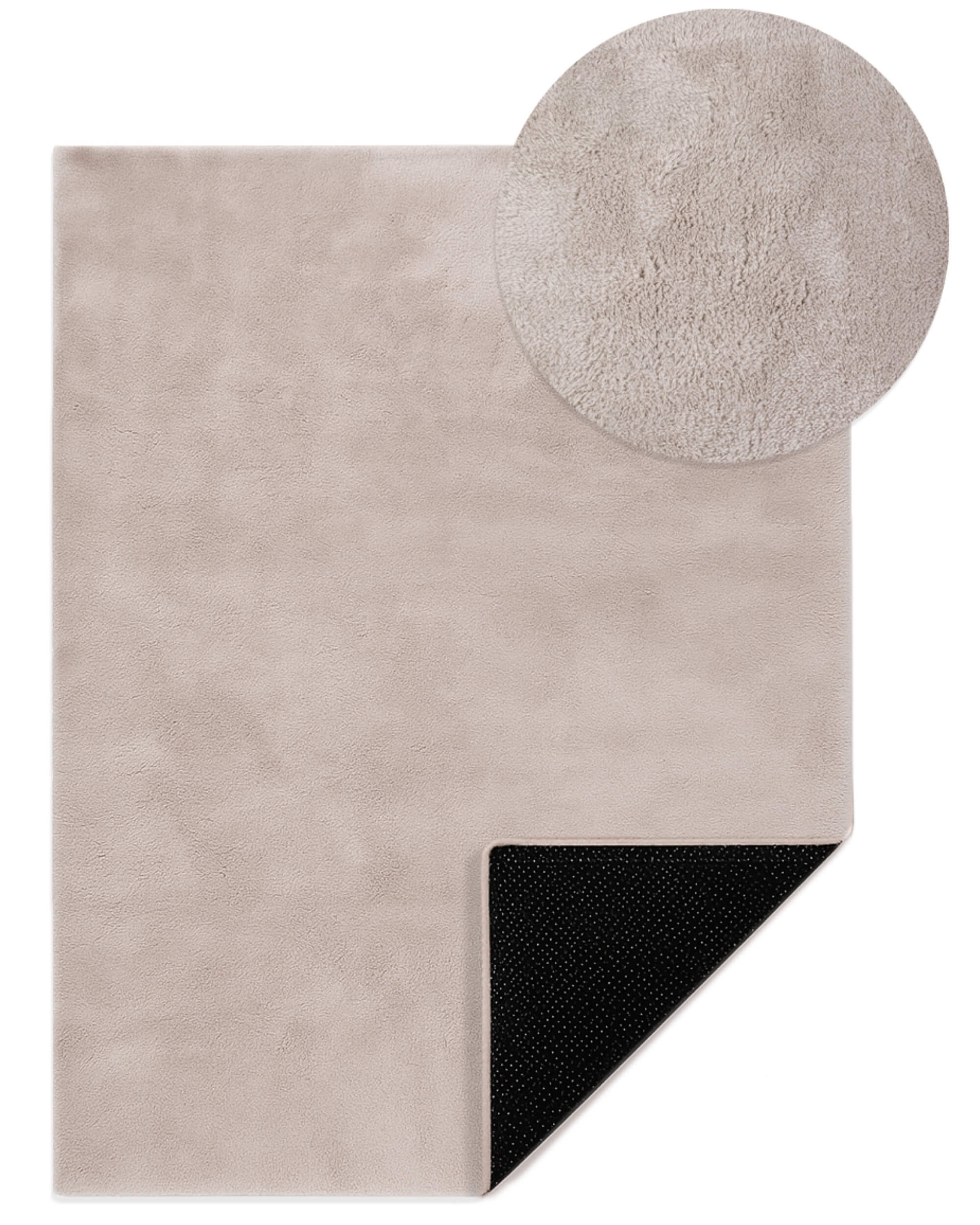 Moderno® Kurzflor Teppich Beige – Weicher Wohnzimmer Teppich, modern & waschbar mit rutschhemmender Rückseite