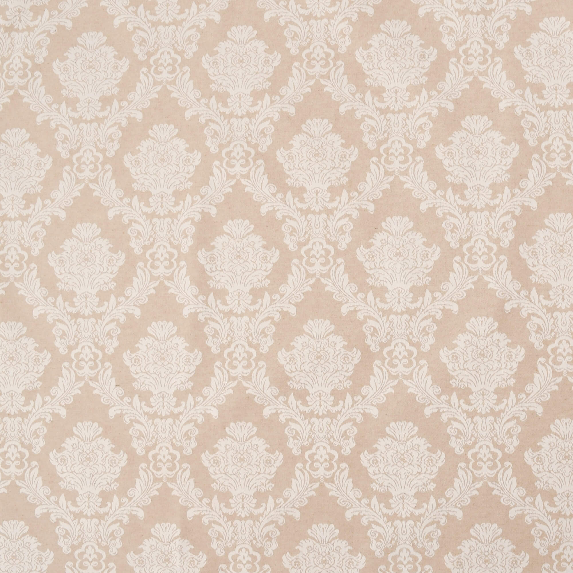 Moderno® Tischläufer Weihnachten Barock Beige-Weiß – Jacquard-Gewebe mit Fleckschutz, festlich & abwaschbar