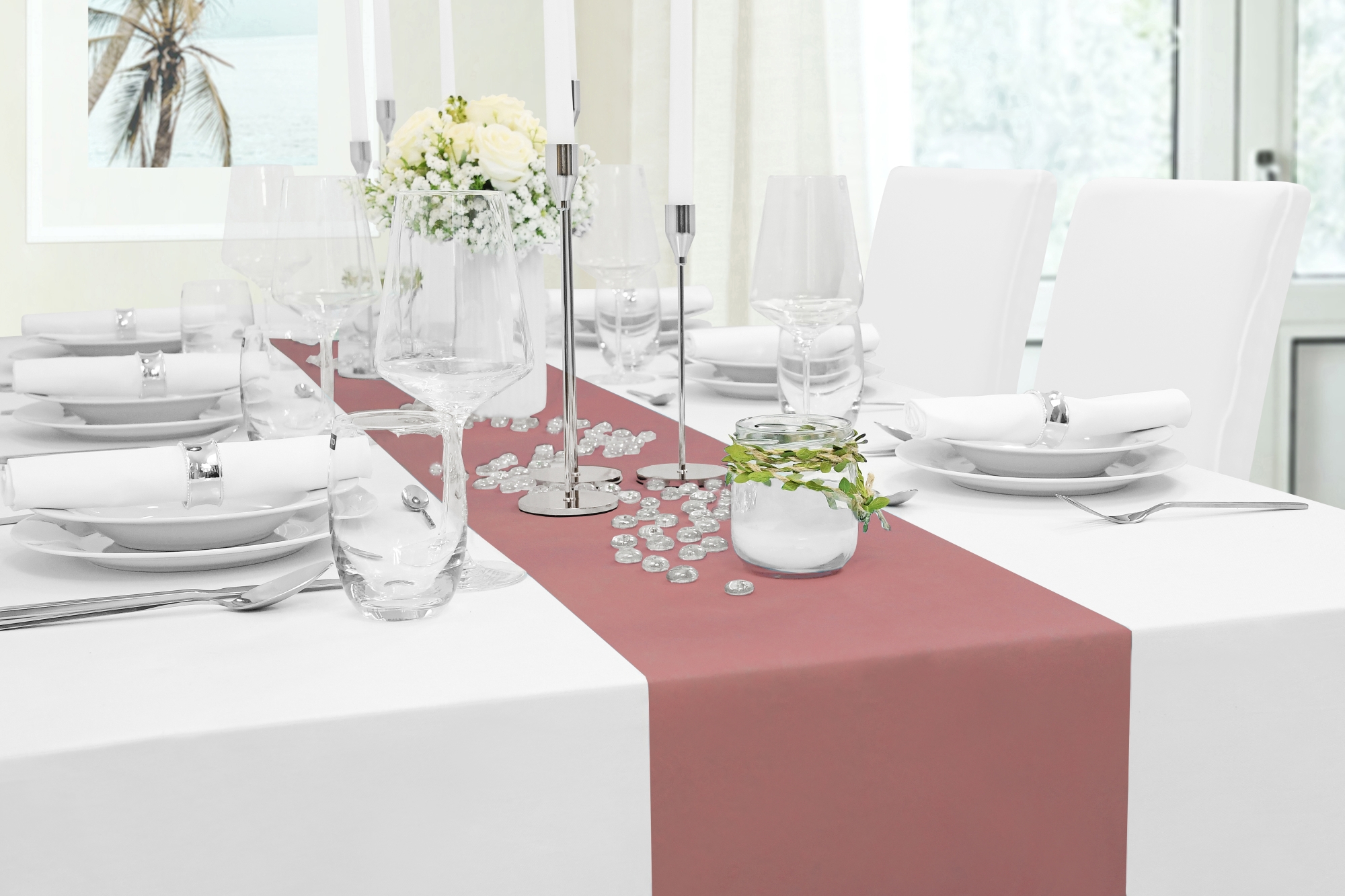 Tischläufer Alt-Rosa 25 m Vliesstoff – Modern, Outdoor, Tischdeko für Hochzeit, Party, Fest, Geburtstag, Eventdeko, Feier, Garten, Terrasse, Tischband Tischläufer Alt-Rosa 25 m Vliesstoff – Modern, Outdoor, Tischdeko für Hochzeit, Party, Fest, Geburtstag, Eventdeko, Feier, Garten, Terrasse, Tischband