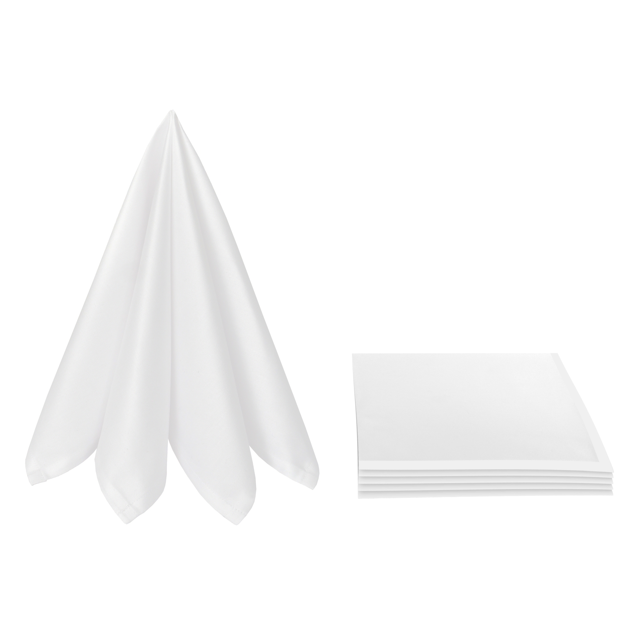 Servietten Damast 100% Baumwolle Uni Glatt 50x50 Weiss (6er Pack) Servietten Damast 100% Baumwolle Uni Glatt 50x50 Weiss (6er Pack)