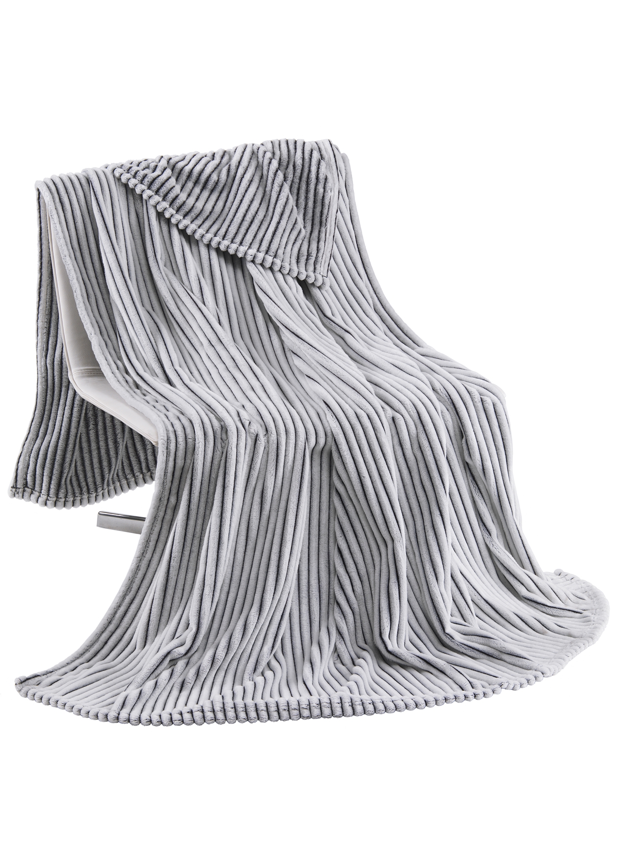 Kuscheldecke flauschig warme Decke in Cord Optik 150x200 cm in