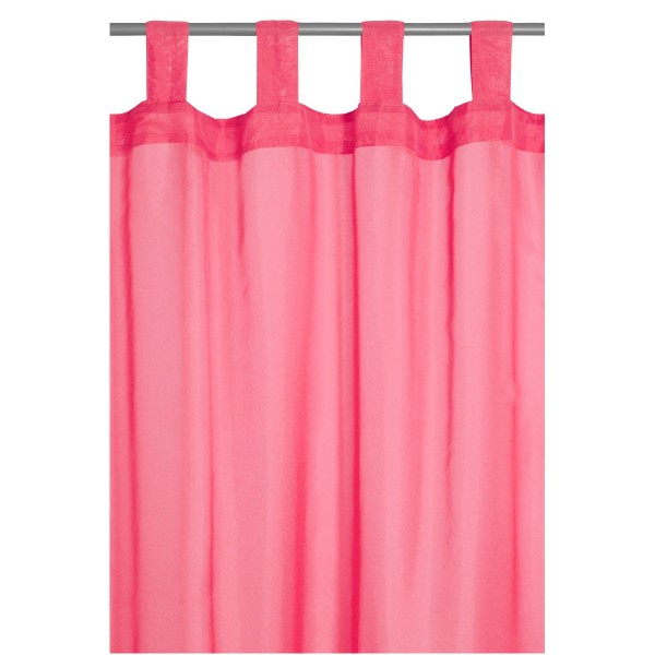 Vorhang Gardine Transparent Schlaufenschal Dekoschal in Pink