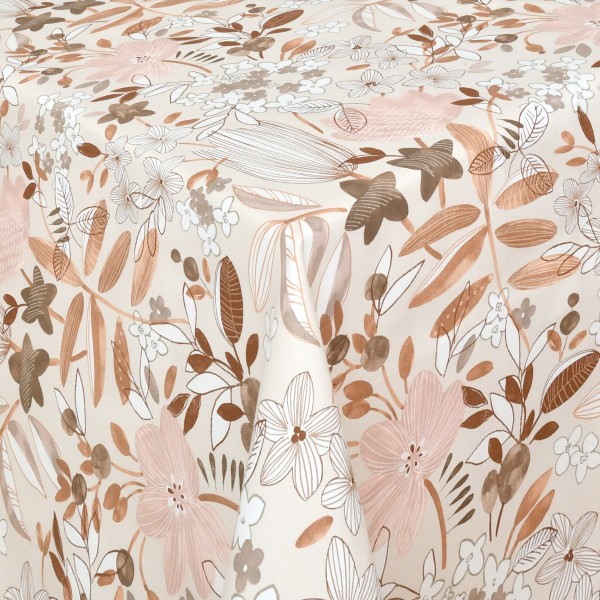Tischdecken Carpi Jaquard-Gewebe in Natur mit Fleckschutz