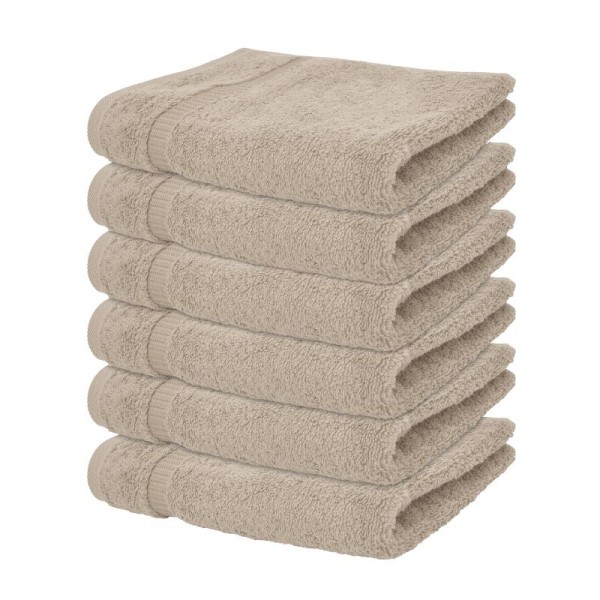 Badetuch &quot;Mailand&quot; Taupe im 4er Pack