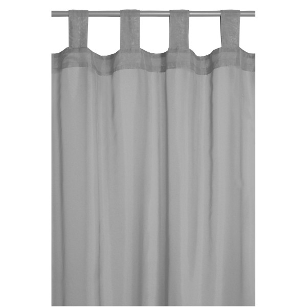 Vorhang Gardine Transparent Schlaufenschal Dekoschal in Grau