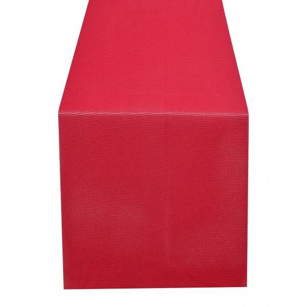 Tischläufer modern einfarbig Tischband Gartentisch 40x150cm in Rot
