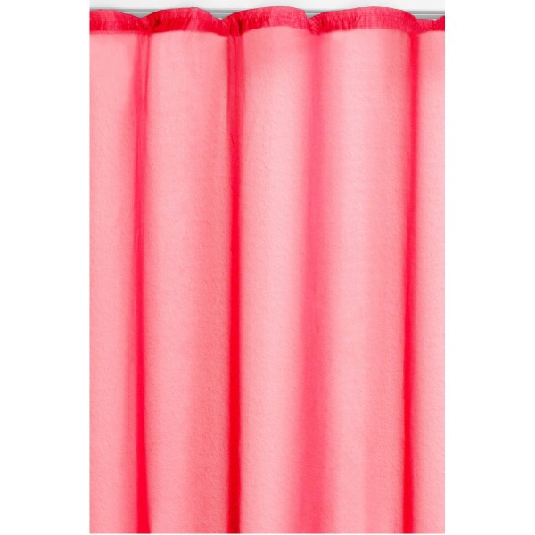 Vorhang Gardine Transparent Dekoschal mit Kräuselband in Pink
